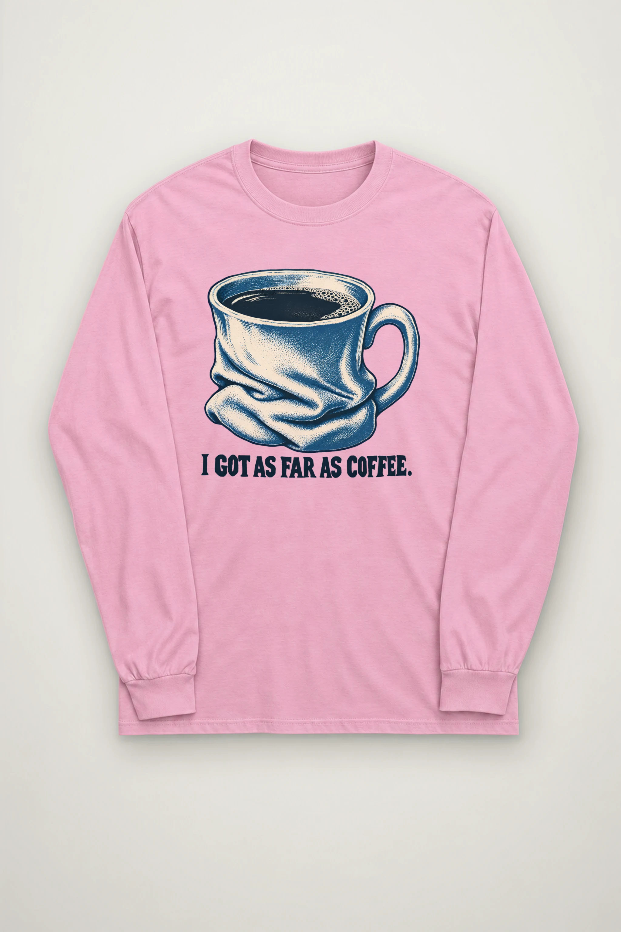 "Slumped Coffee Mug" Unisex Longsleeve T-shirt
