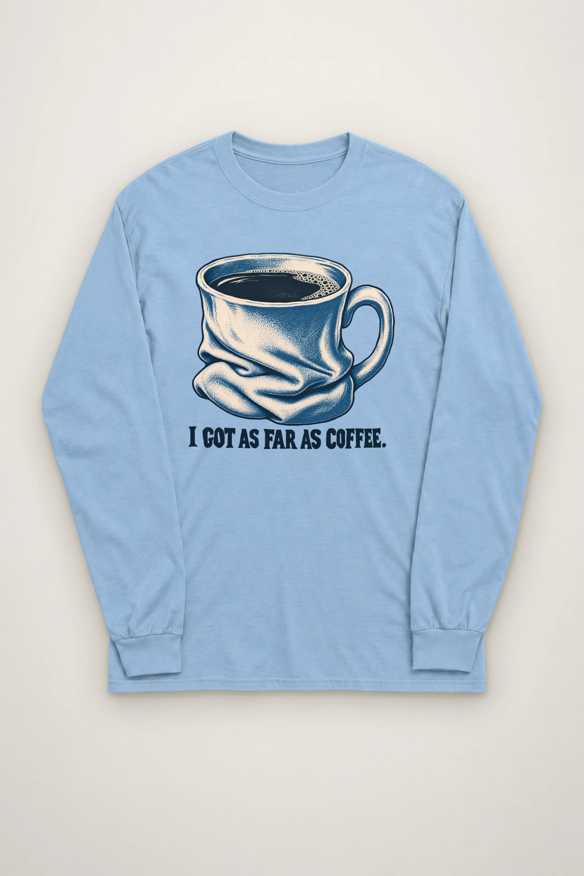 "Slumped Coffee Mug" Unisex Longsleeve T-shirt