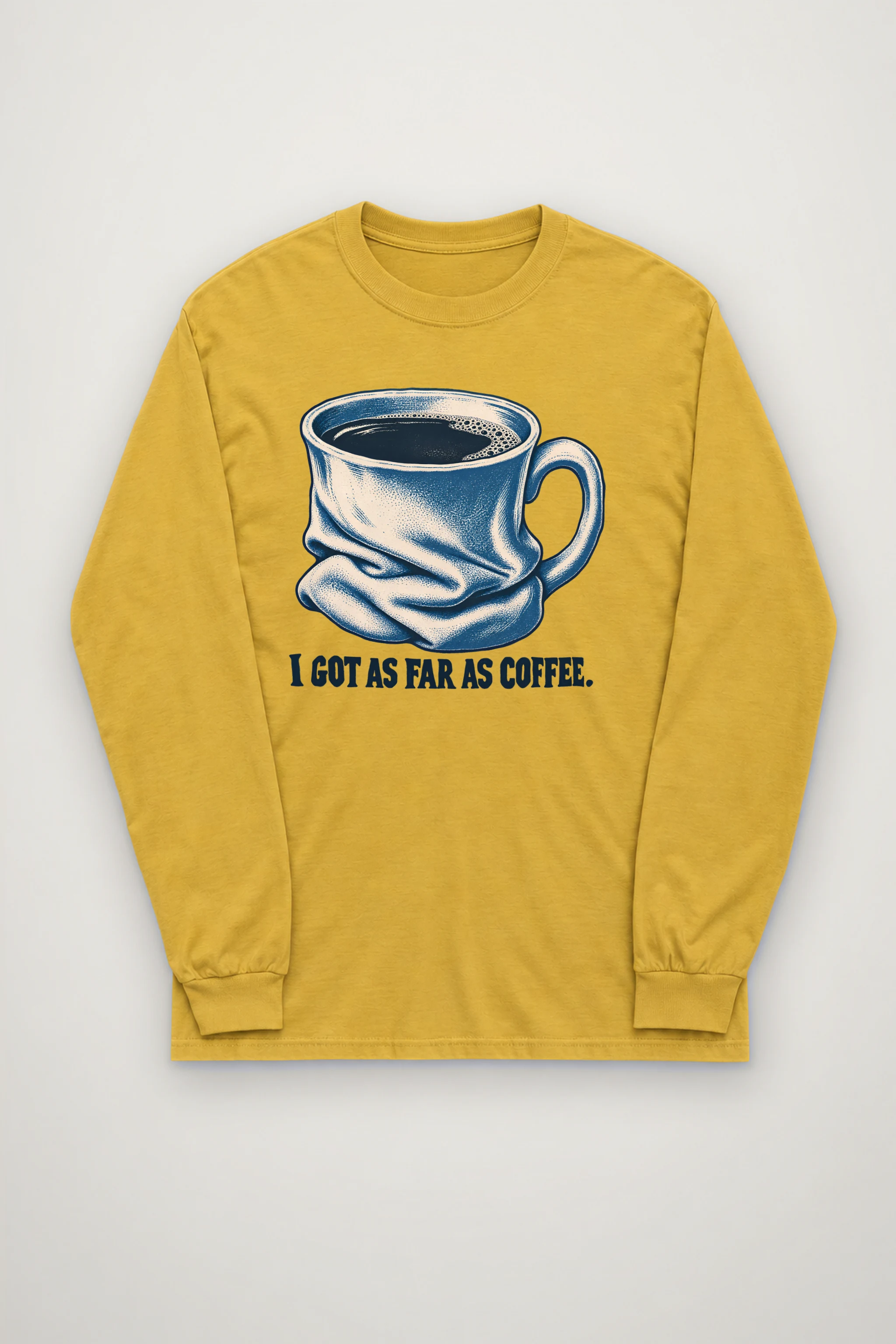 "Slumped Coffee Mug" Unisex Longsleeve T-shirt