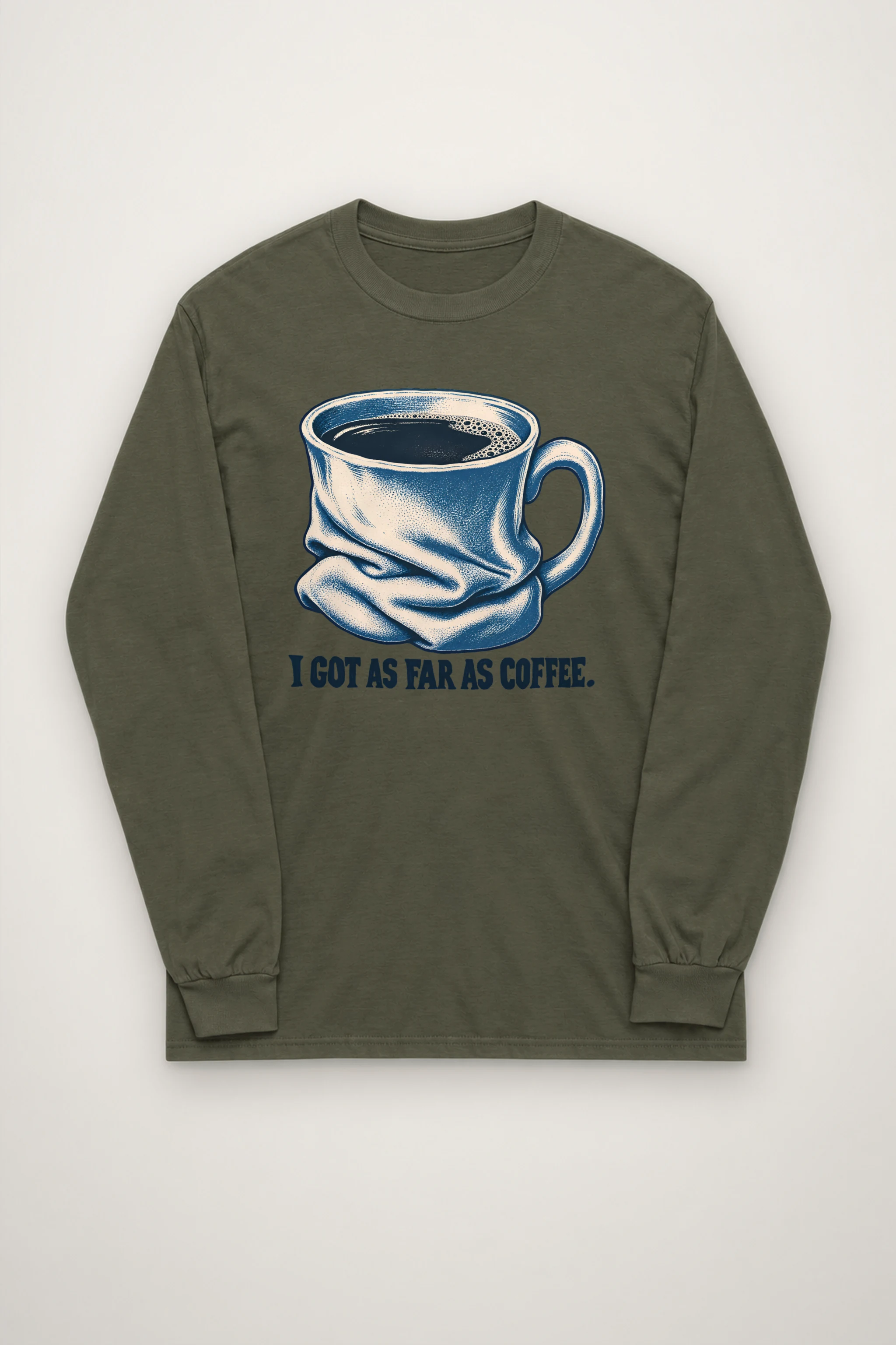 "Slumped Coffee Mug" Unisex Longsleeve T-shirt