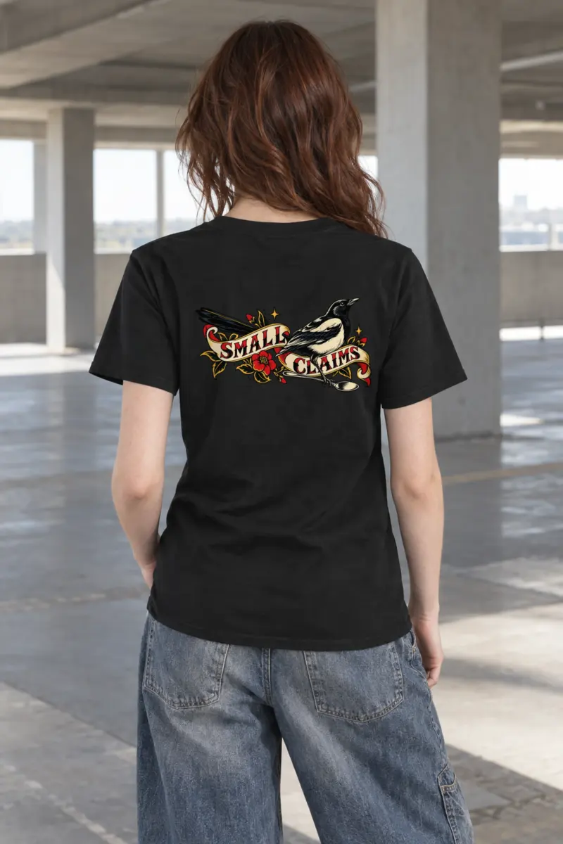 "Small Claims" Heavyweight Unisex Crewneck T-shirt