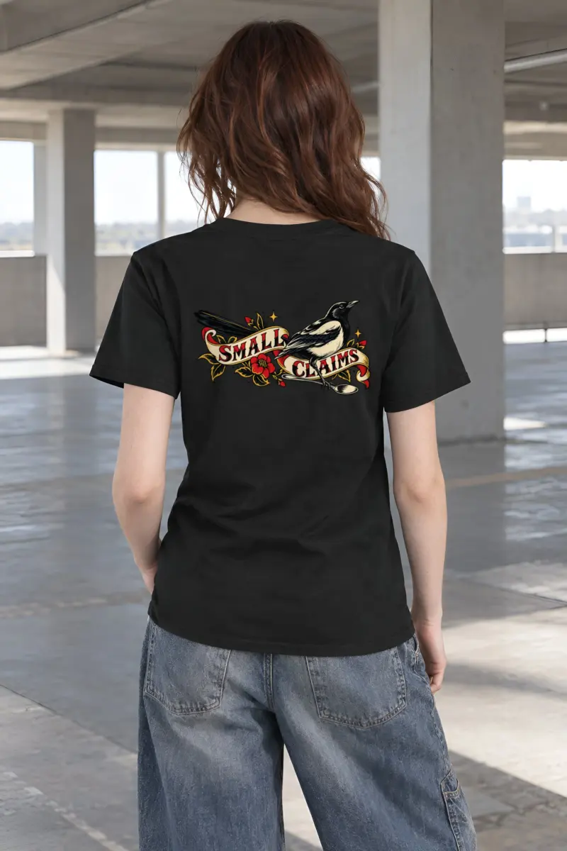 "Small Claims" Heavyweight Unisex Crewneck T-shirt