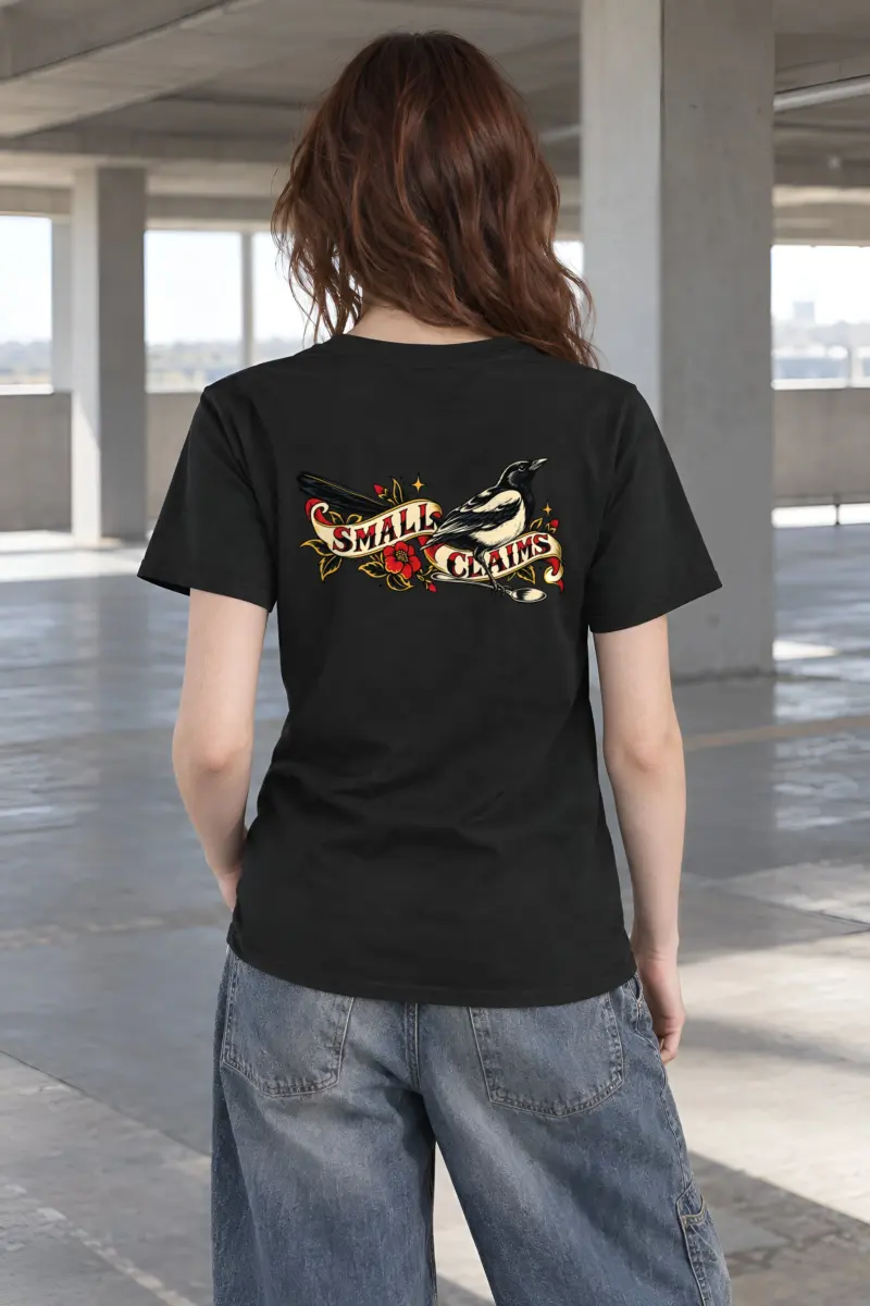 "Small Claims" Heavyweight Unisex Crewneck T-shirt