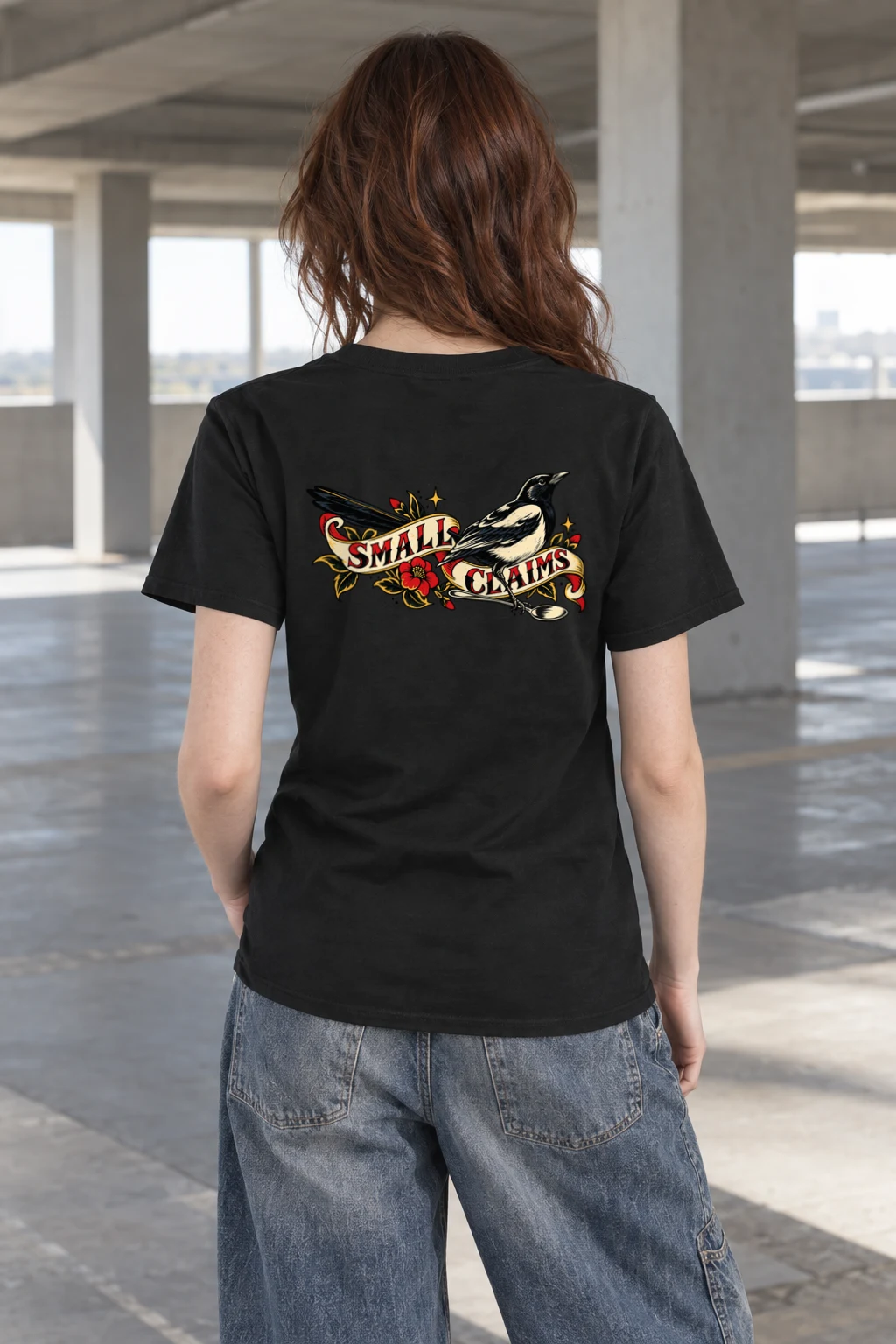 "Small Claims" Heavyweight Unisex Crewneck T-shirt