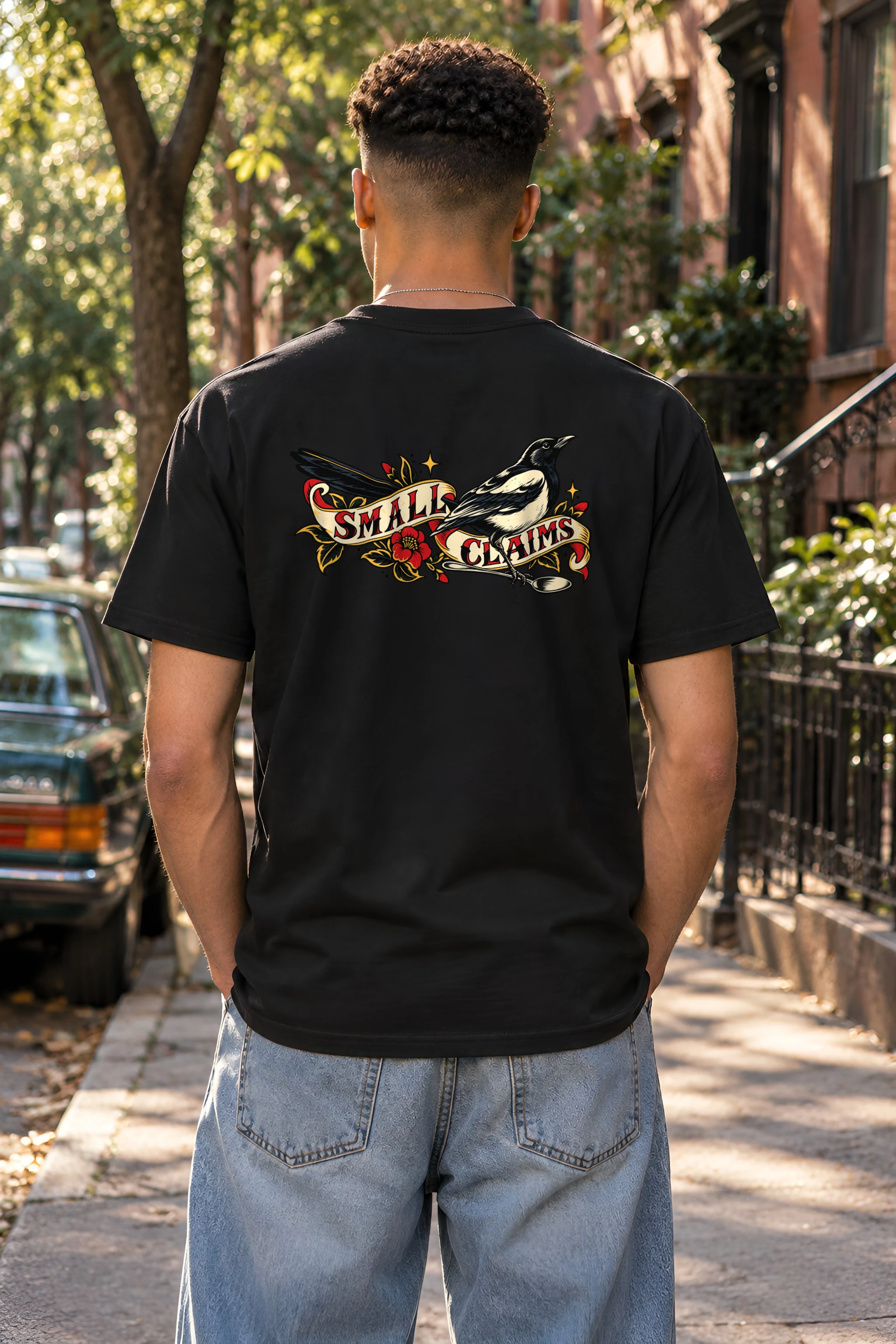 "Small Claims" Heavyweight Unisex Crewneck T-shirt