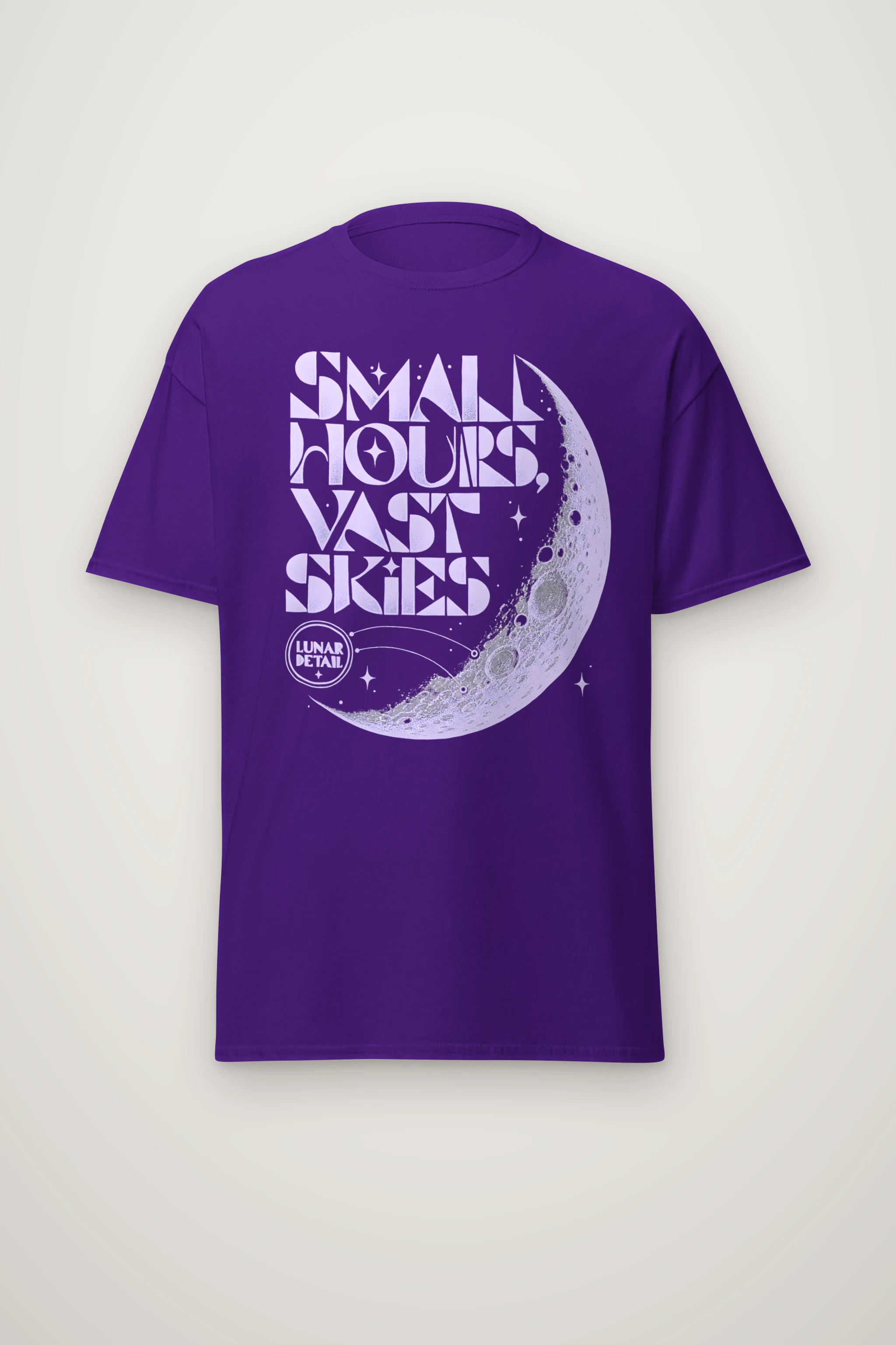 "Small Hours, Vast Skies" Heavyweight Unisex Crewneck T-shirt