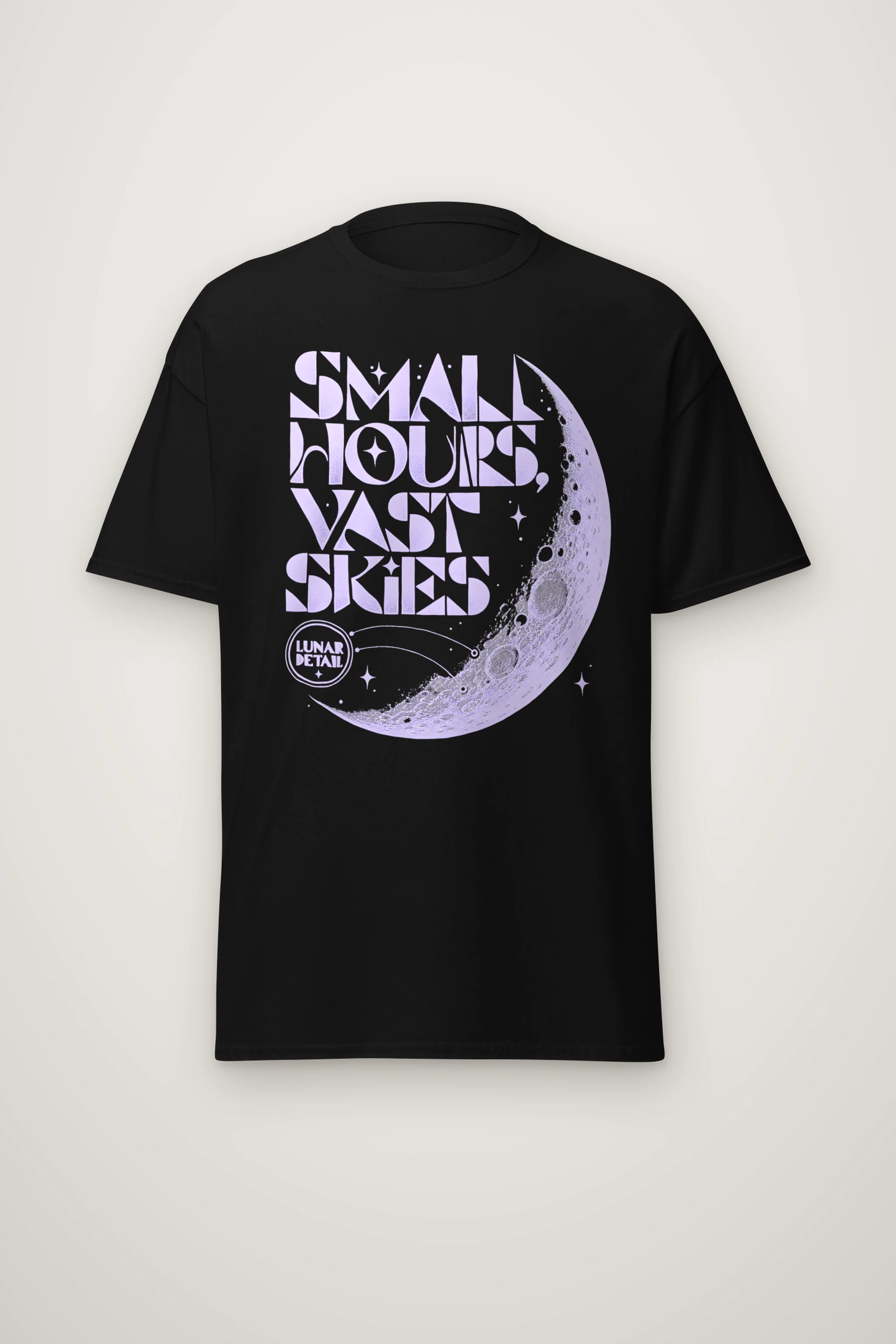 "Small Hours, Vast Skies" Heavyweight Unisex Crewneck T-shirt