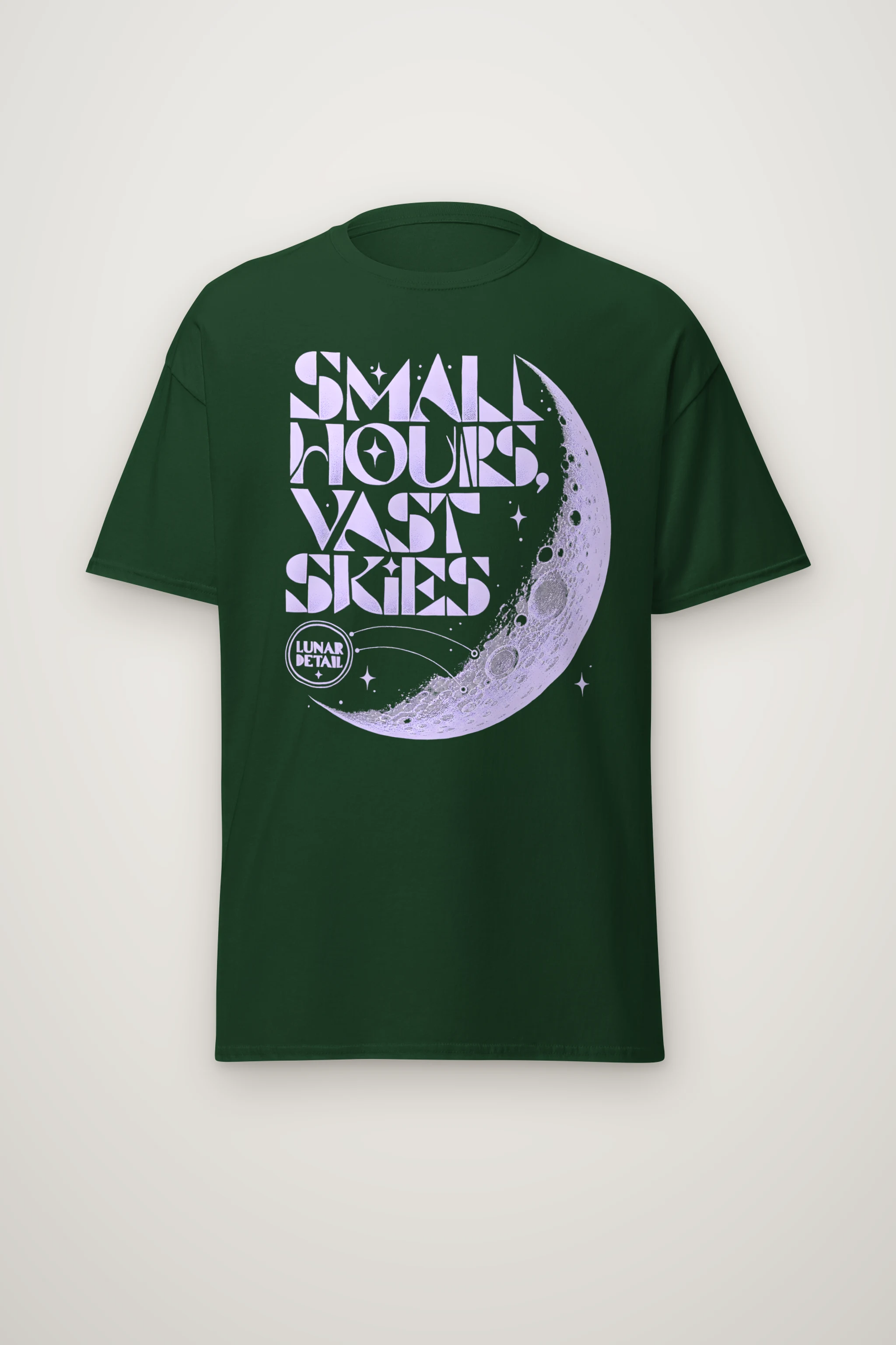"Small Hours, Vast Skies" Heavyweight Unisex Crewneck T-shirt