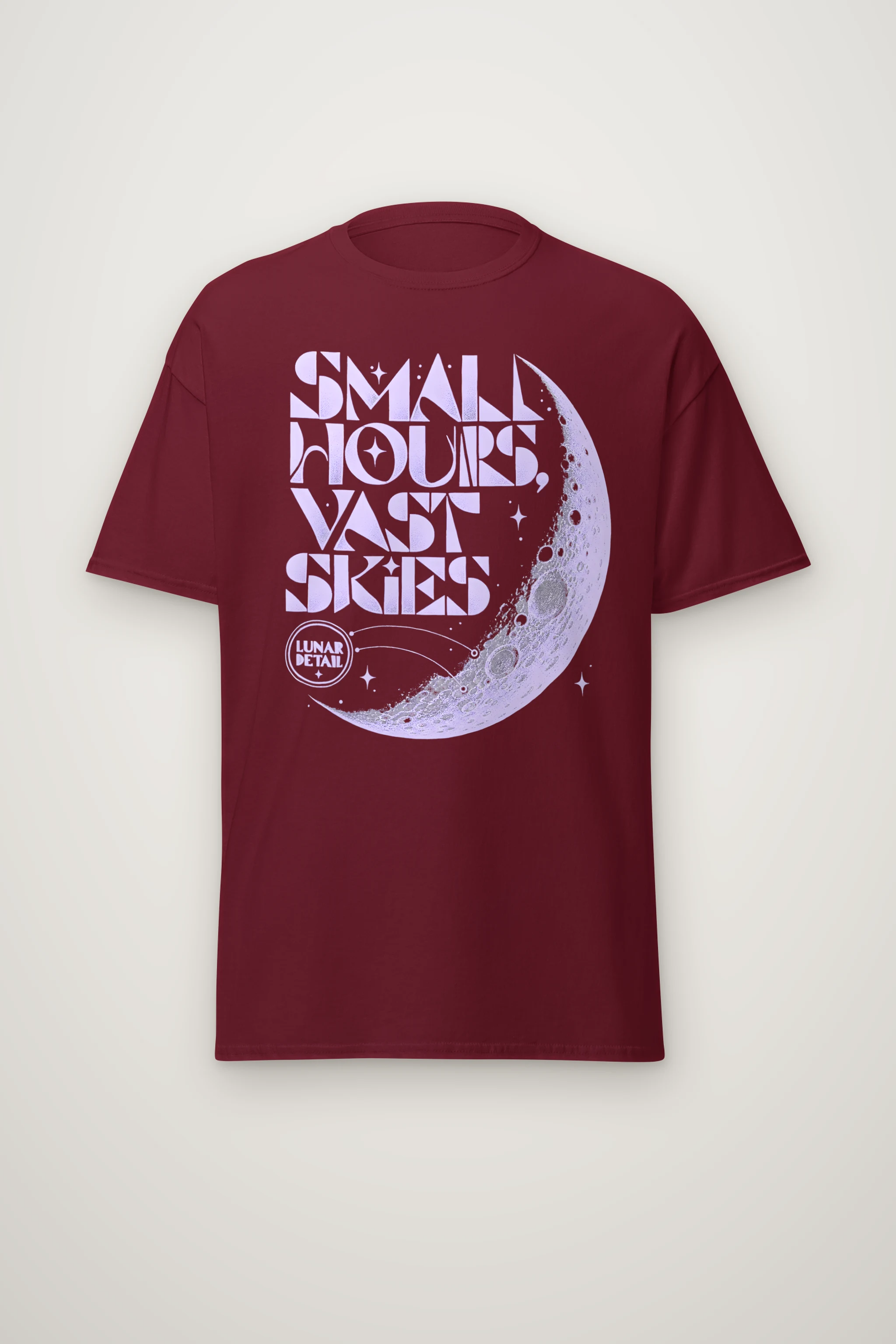 "Small Hours, Vast Skies" Heavyweight Unisex Crewneck T-shirt