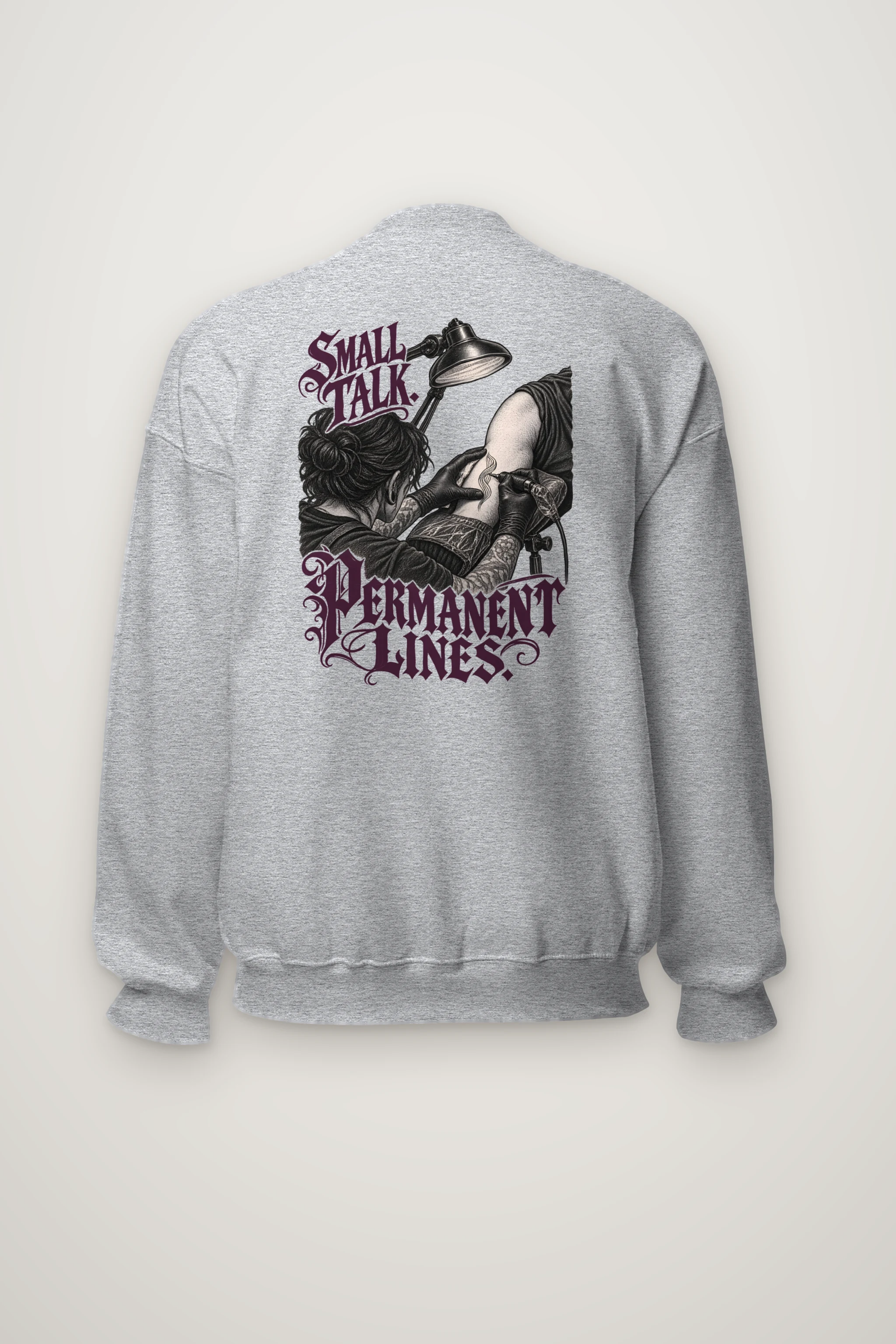 "Small Talk Permanent Lines" Heavy Blend Unisex Crewneck Sweatshirt