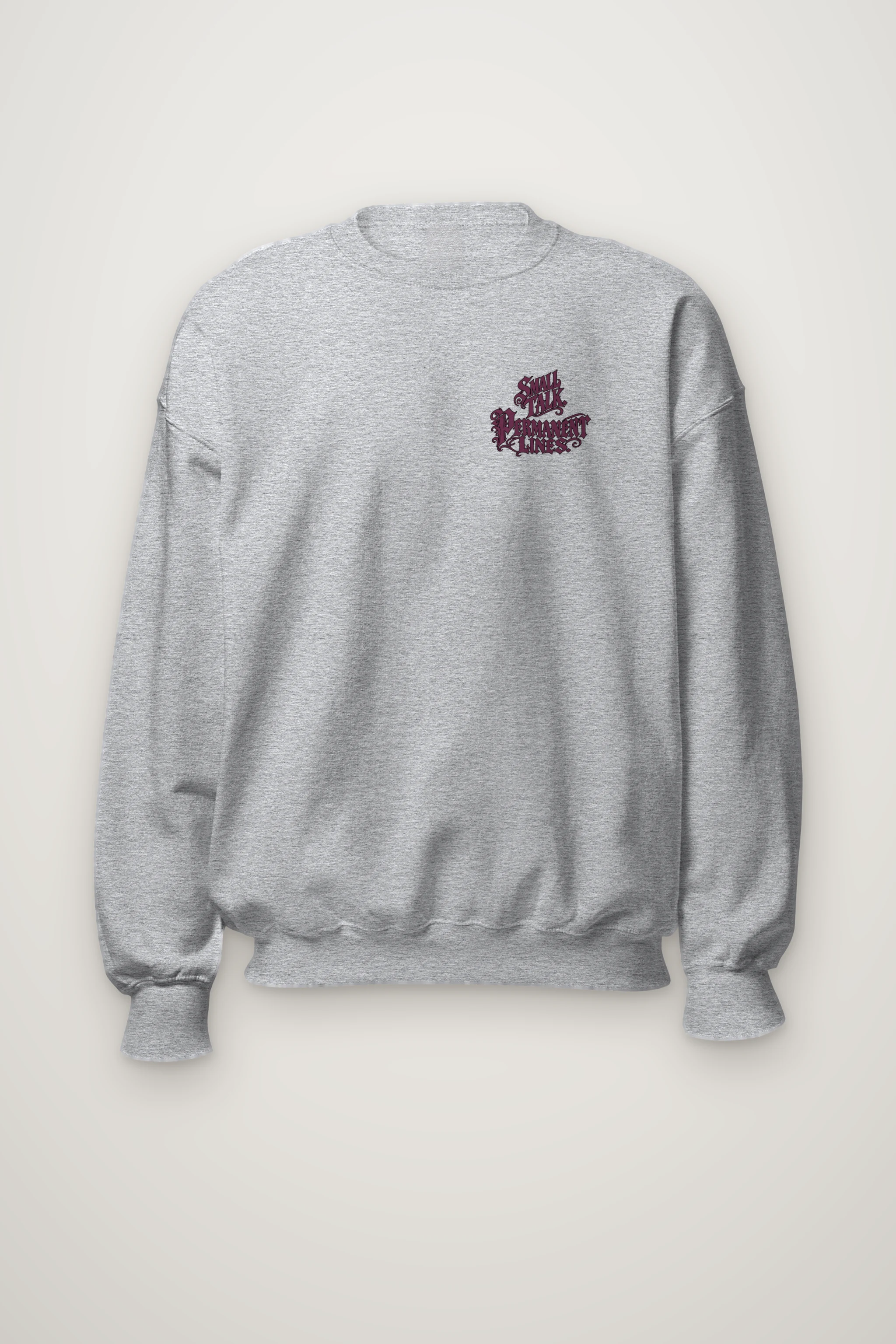 "Small Talk Permanent Lines" Heavy Blend Unisex Crewneck Sweatshirt