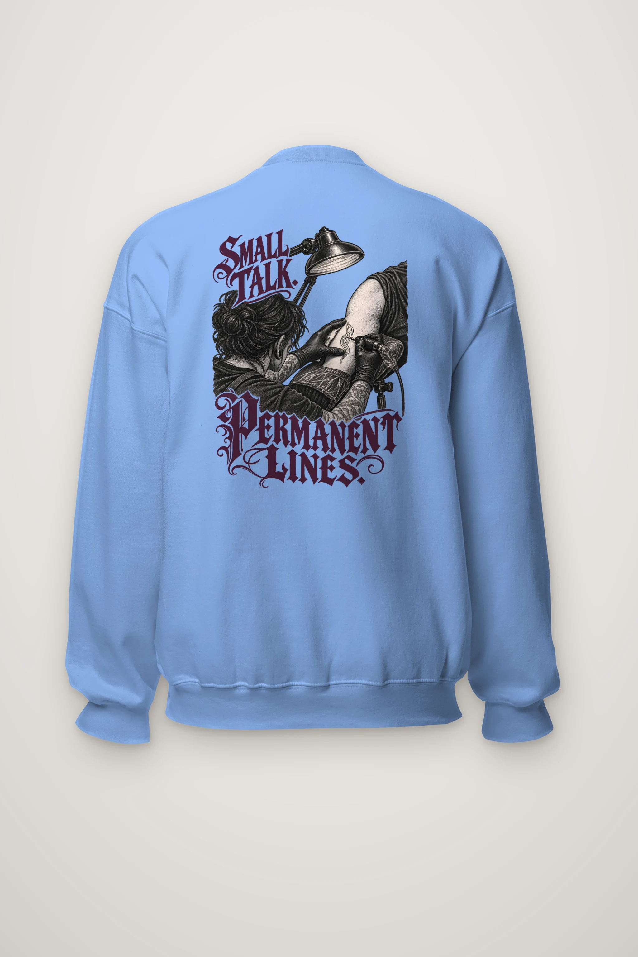 "Small Talk Permanent Lines" Heavy Blend Unisex Crewneck Sweatshirt