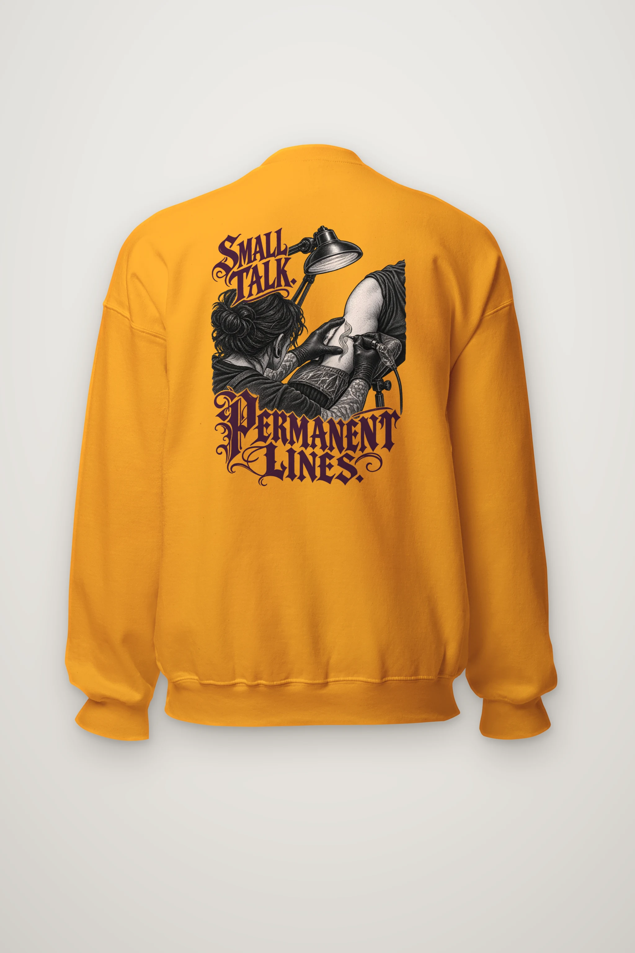 "Small Talk Permanent Lines" Heavy Blend Unisex Crewneck Sweatshirt