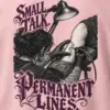 "Small Talk. Permanent Lines." Heavyweight Unisex Crewneck T-shirt