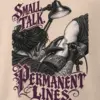 "Small Talk, Permanent Lines" Men's Oversized Heavyweight Crewneck T-Shirt