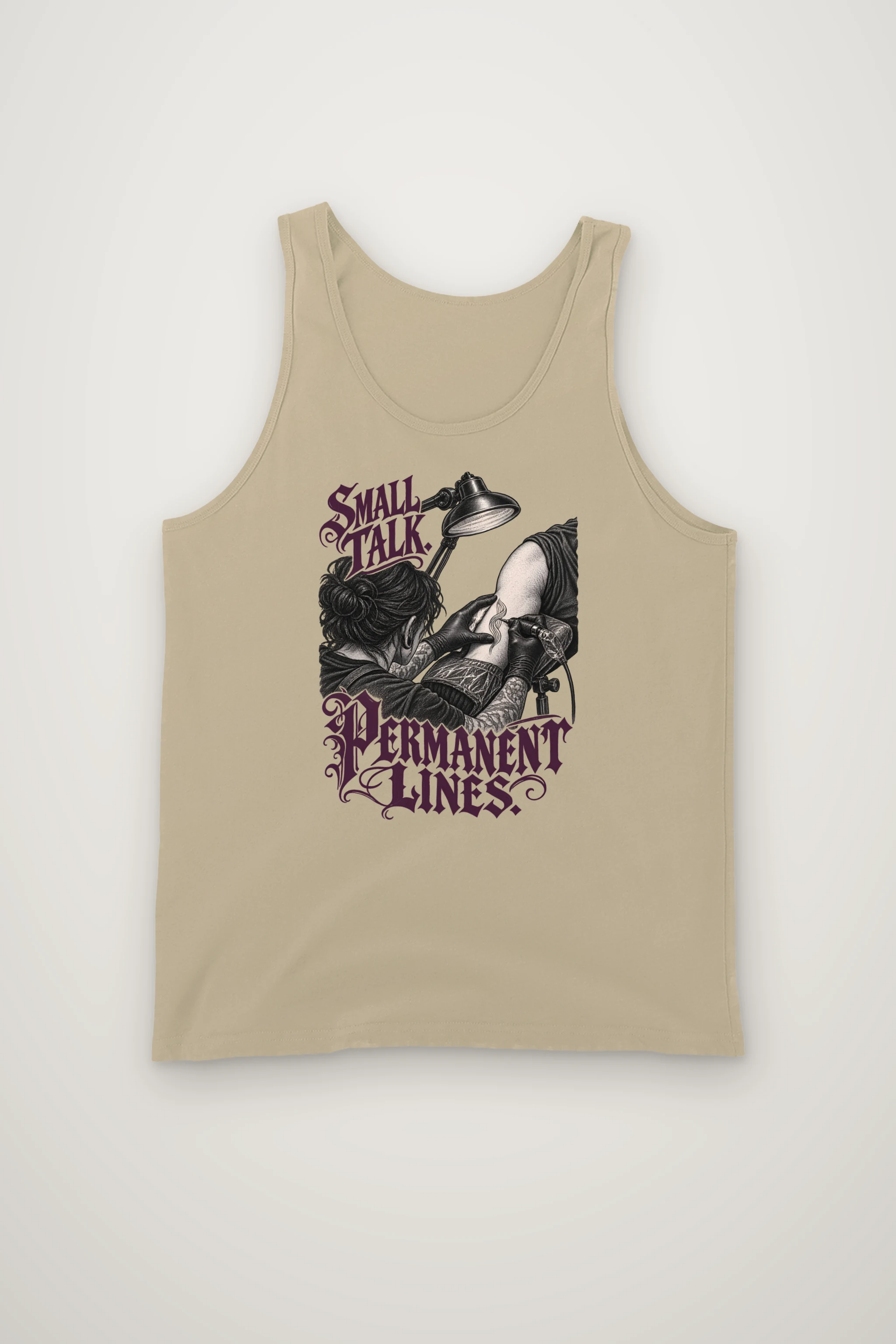 "Small Talk, Permanent Lines" Unisex Jersey Tank