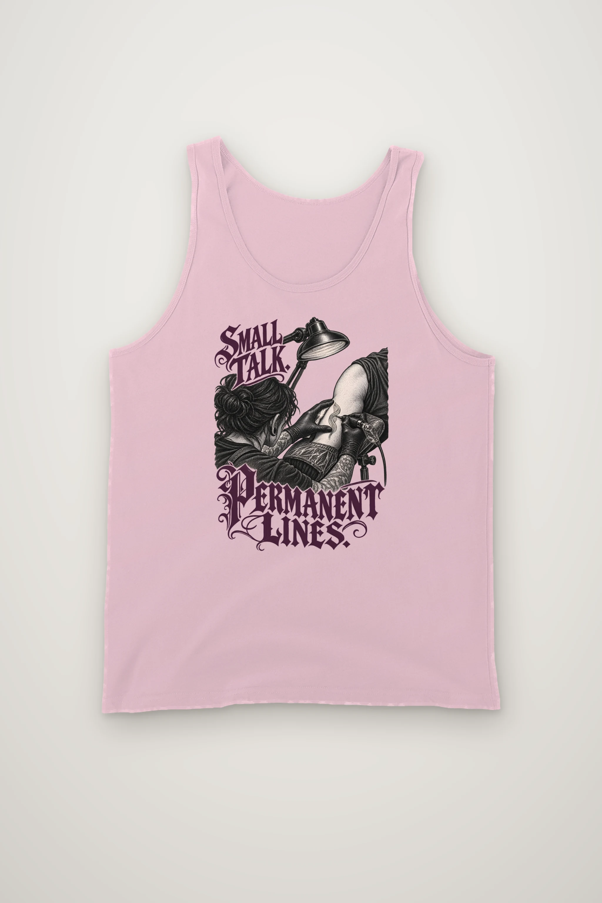 "Small Talk, Permanent Lines" Unisex Jersey Tank