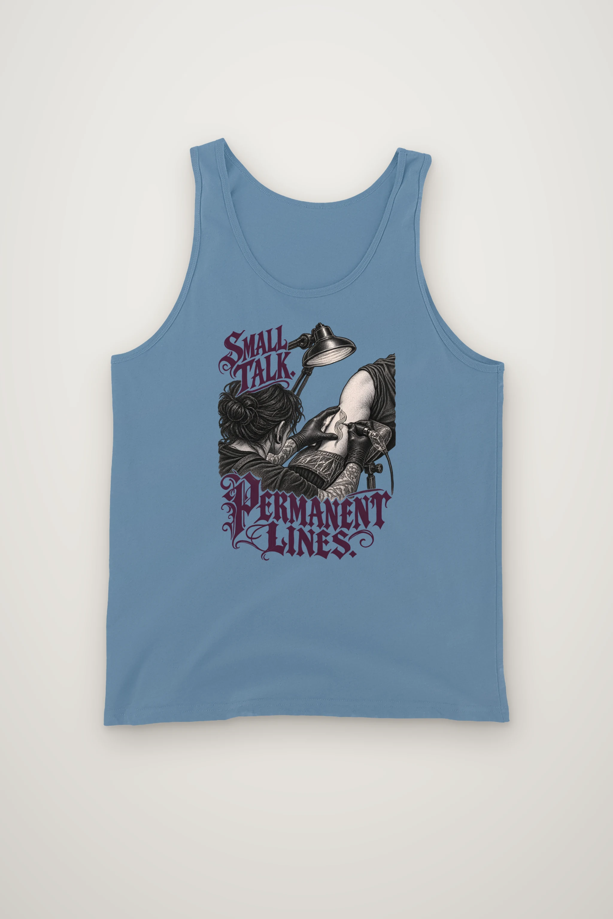 "Small Talk, Permanent Lines" Unisex Jersey Tank