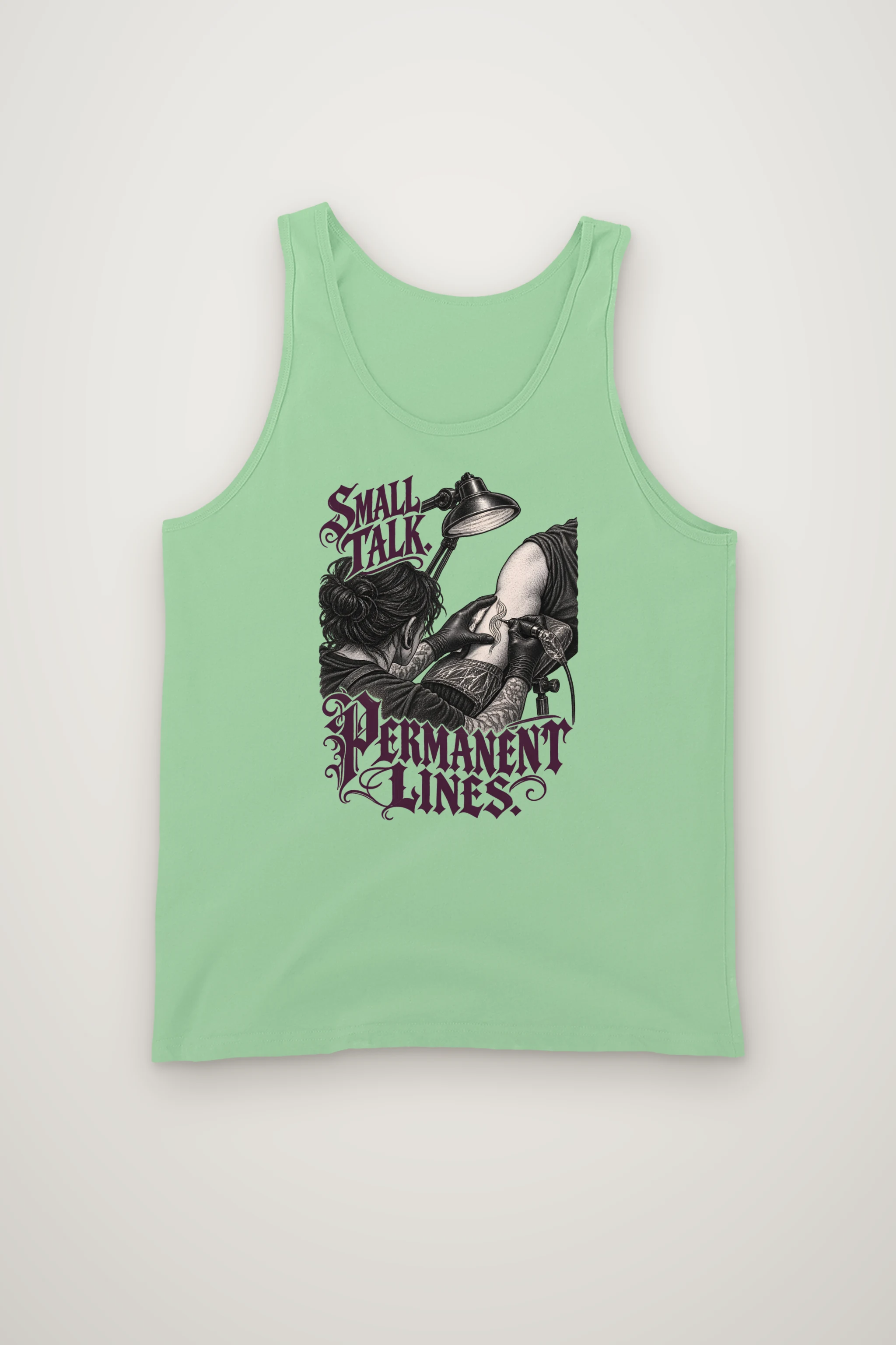 "Small Talk, Permanent Lines" Unisex Jersey Tank