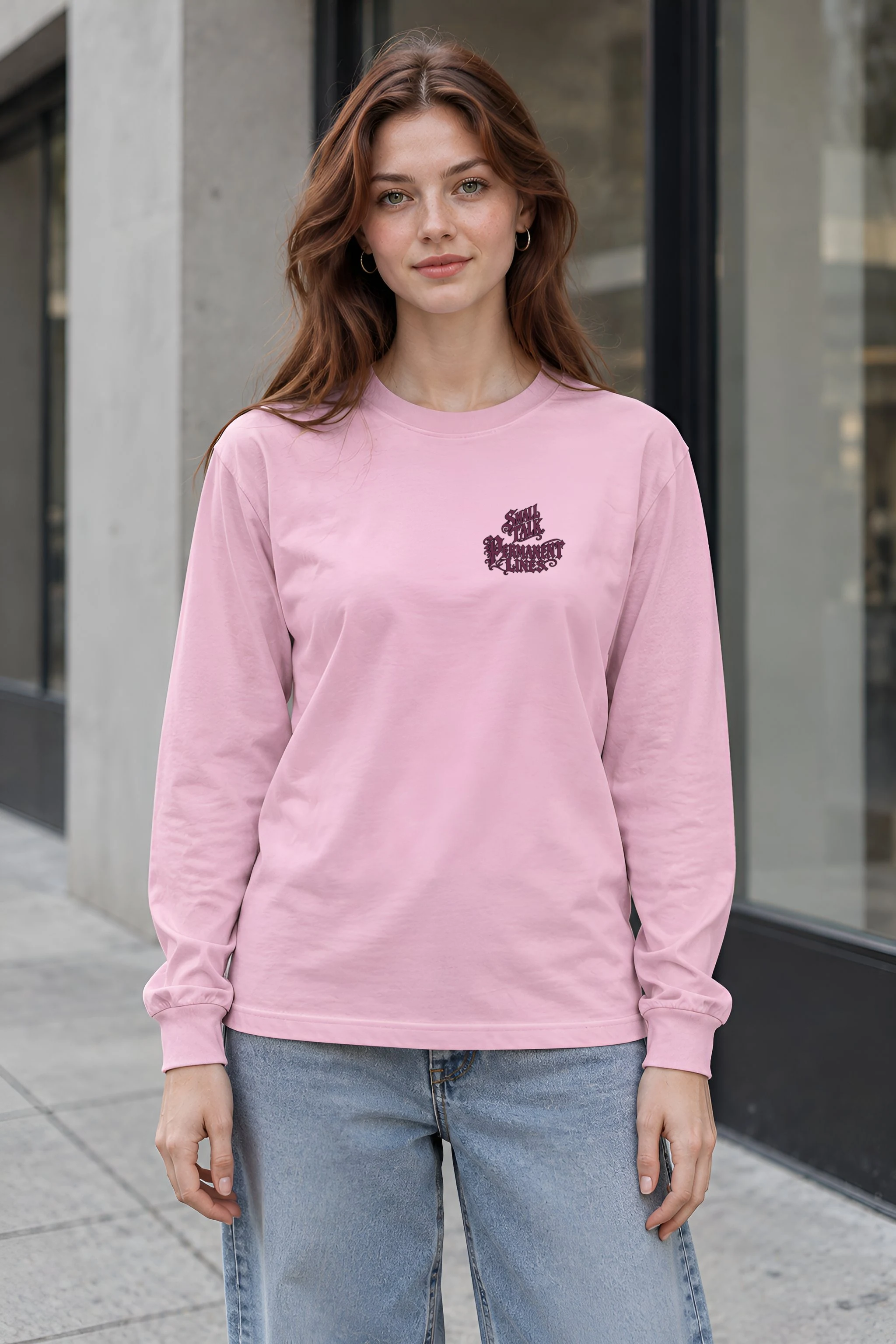"Small Talk Permanent Lines" Unisex Longsleeve T-shirt