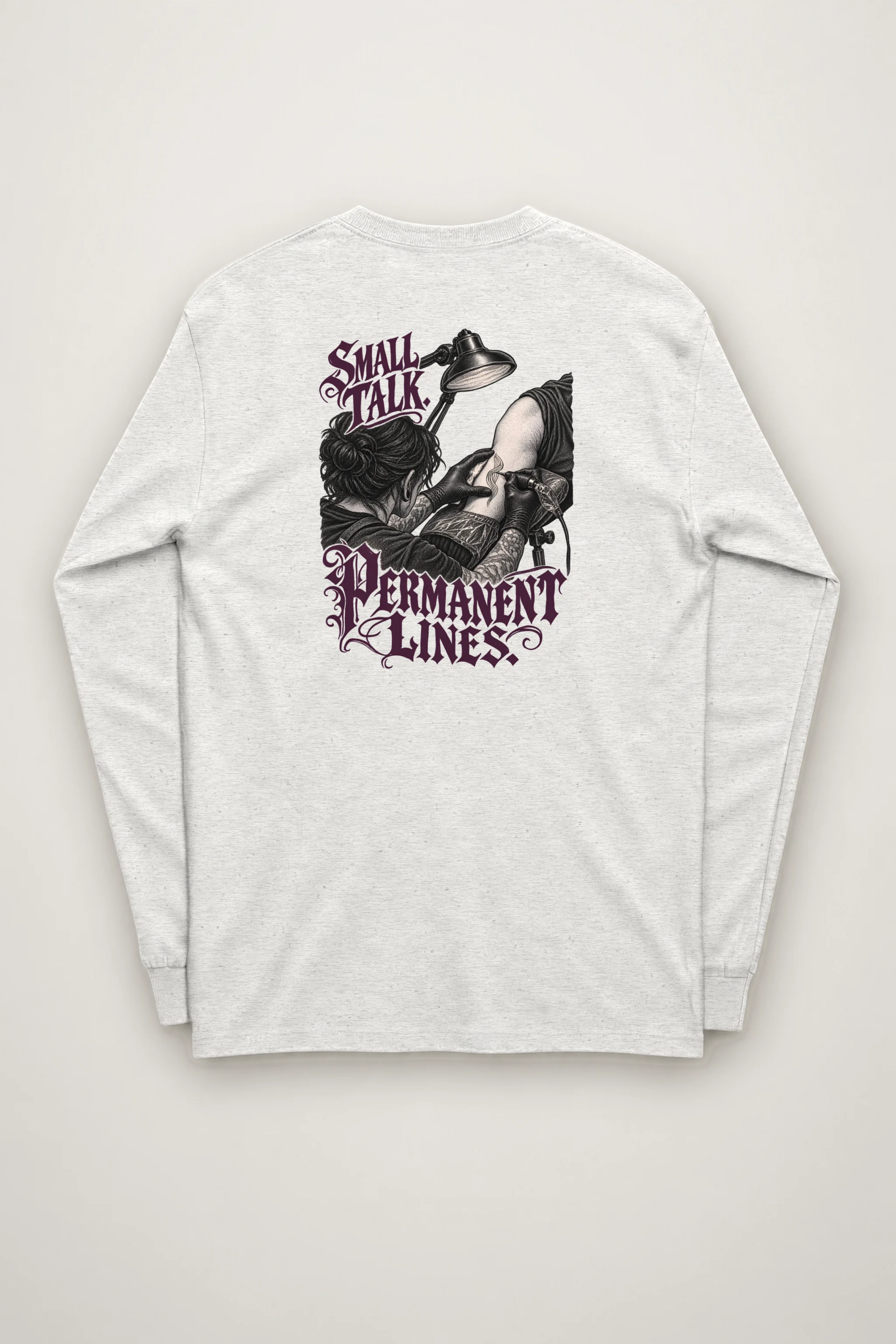 "Small Talk Permanent Lines" Unisex Longsleeve T-shirt