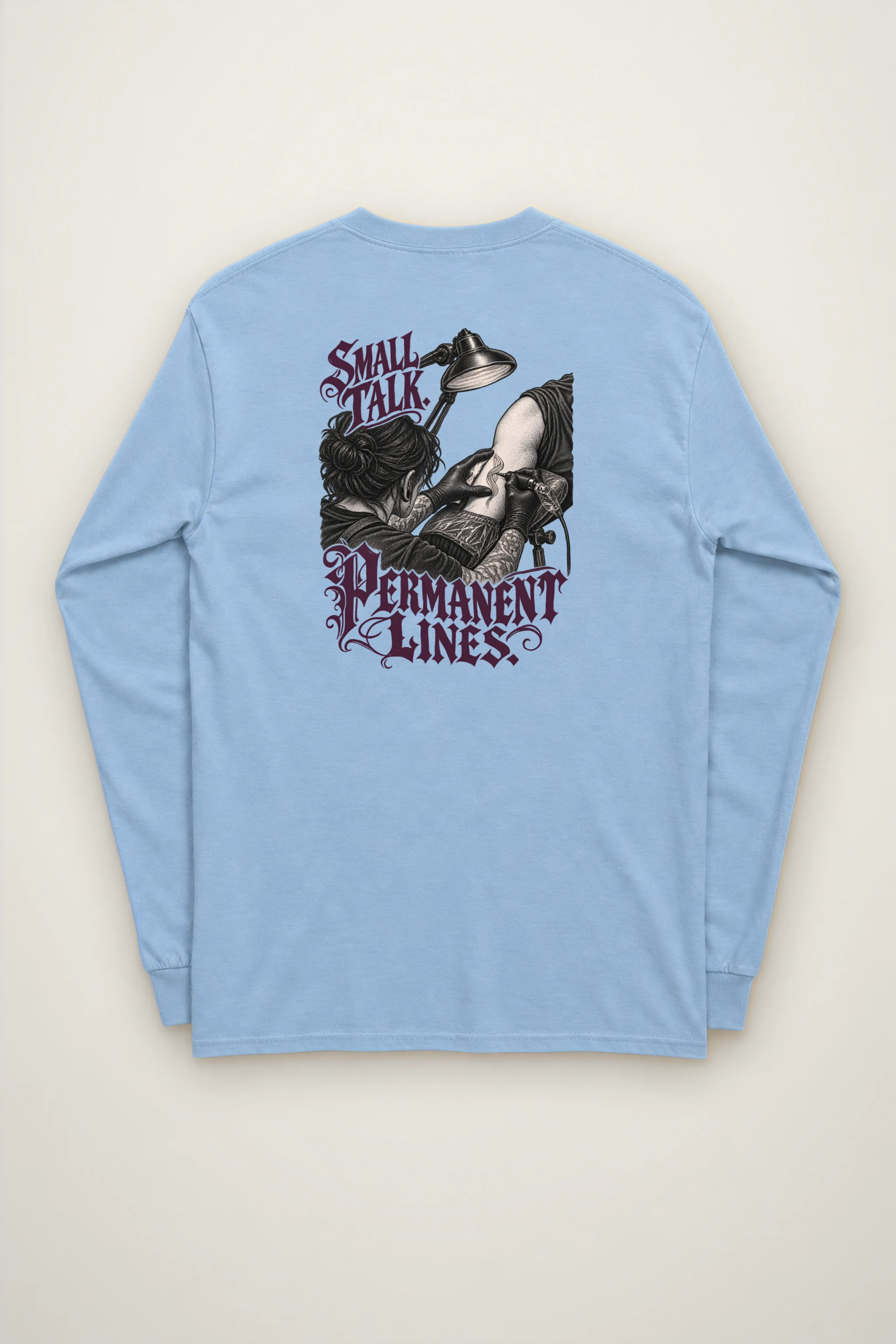 "Small Talk Permanent Lines" Unisex Longsleeve T-shirt