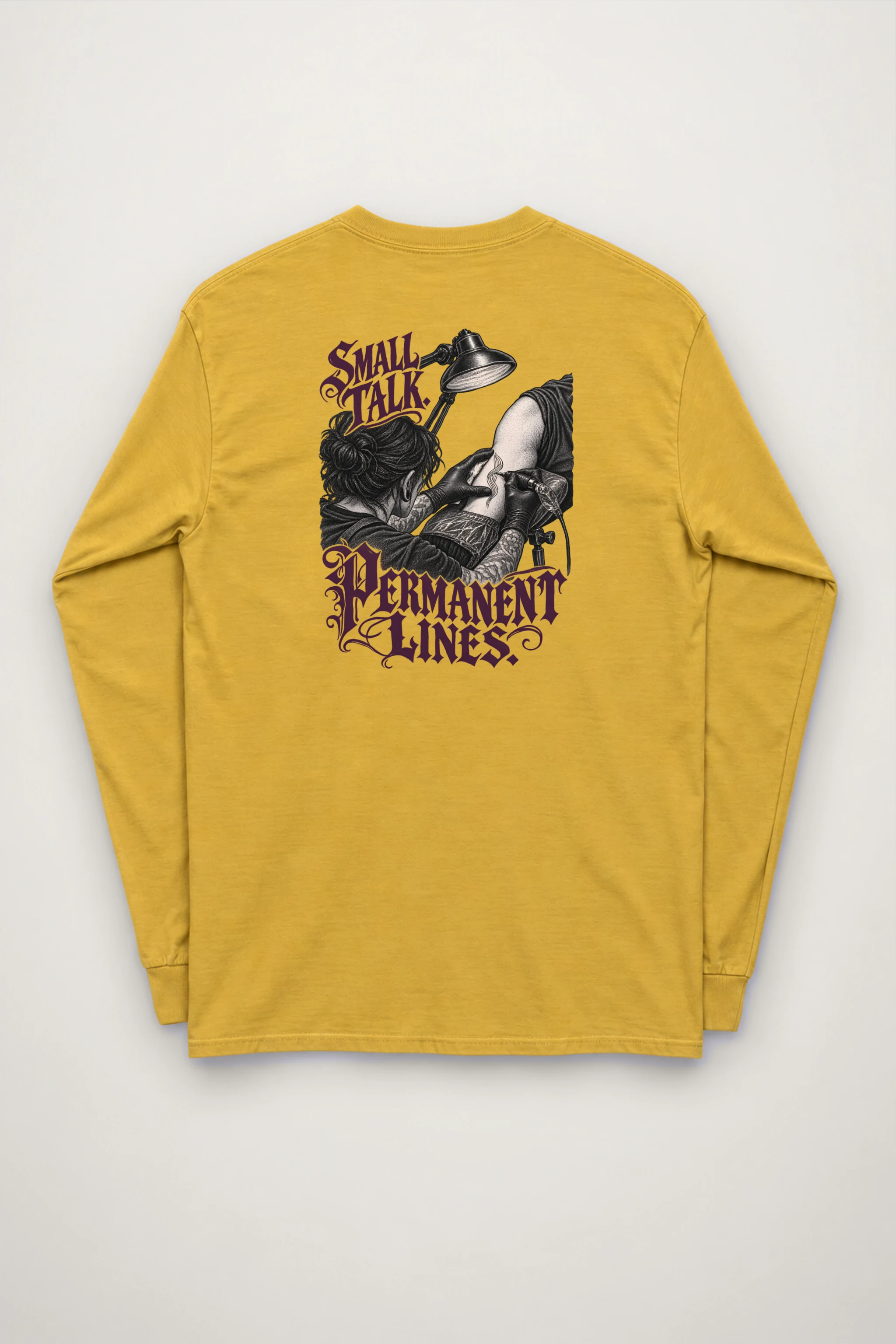 "Small Talk Permanent Lines" Unisex Longsleeve T-shirt