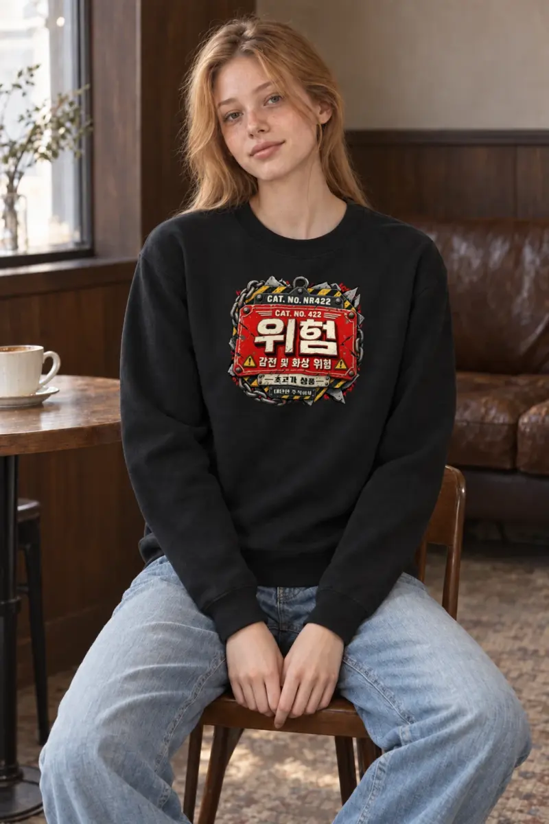 "Severe Hazard Warning" Heavy Blend Unisex Crewneck Sweatshirt