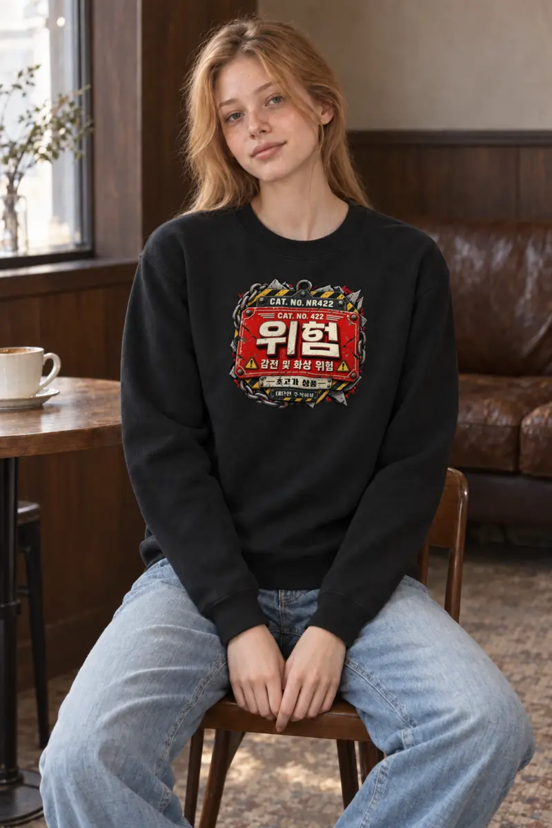 "Severe Hazard Warning" Heavy Blend Unisex Crewneck Sweatshirt