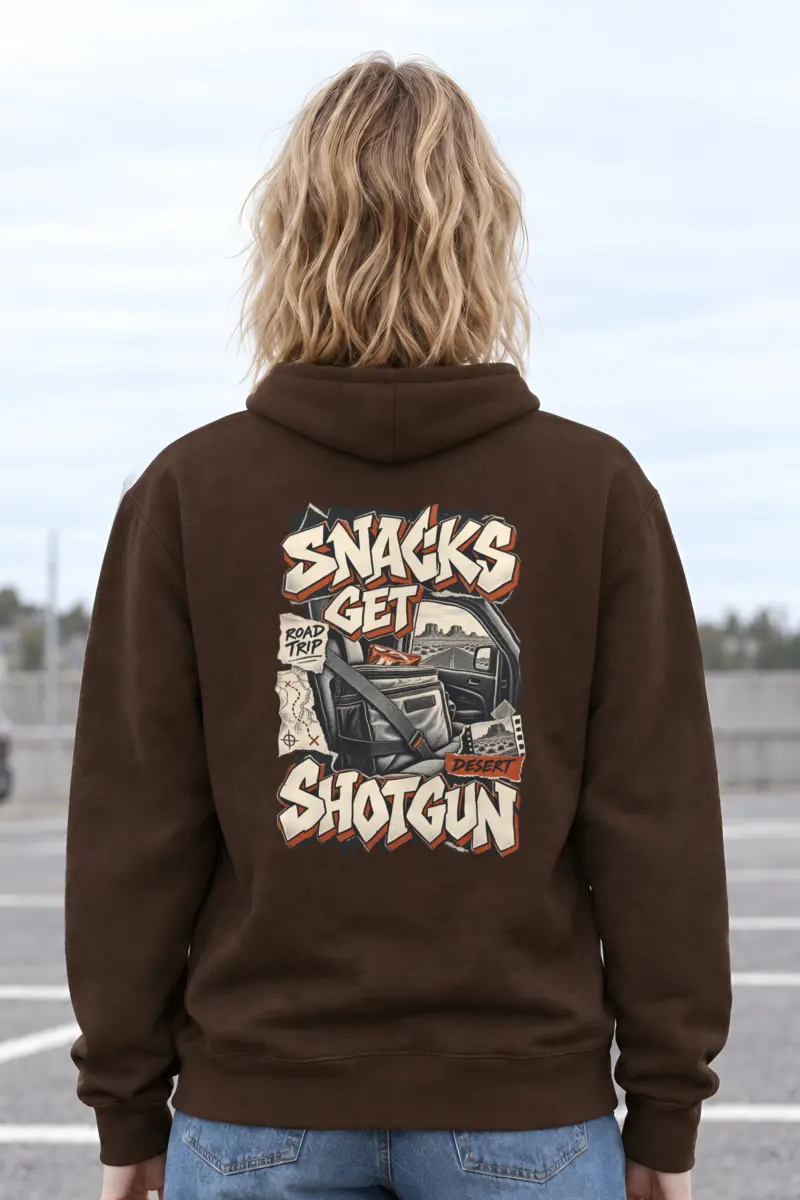 “Snacks Get Shotgun” Heavy Blend Unisex Pullover Hoodie