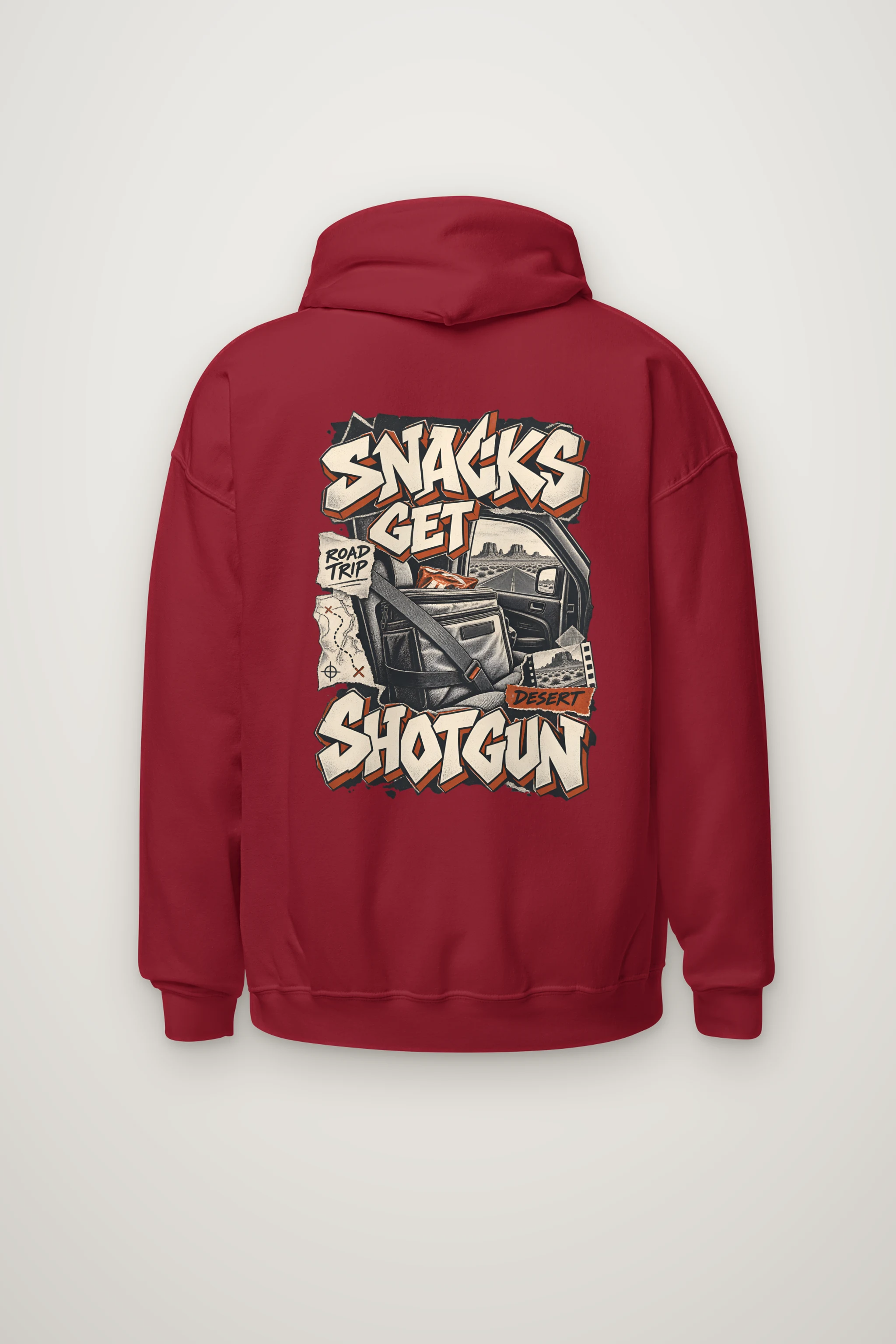"Snacks Get Shotgun" Heavy Blend Unisex Pullover Hoodie