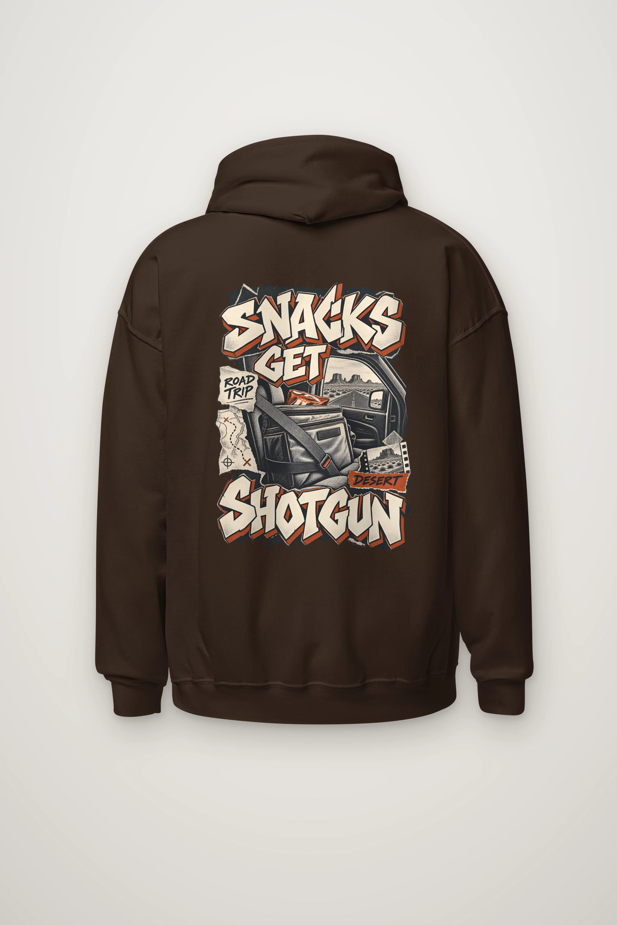 "Snacks Get Shotgun" Heavy Blend Unisex Pullover Hoodie