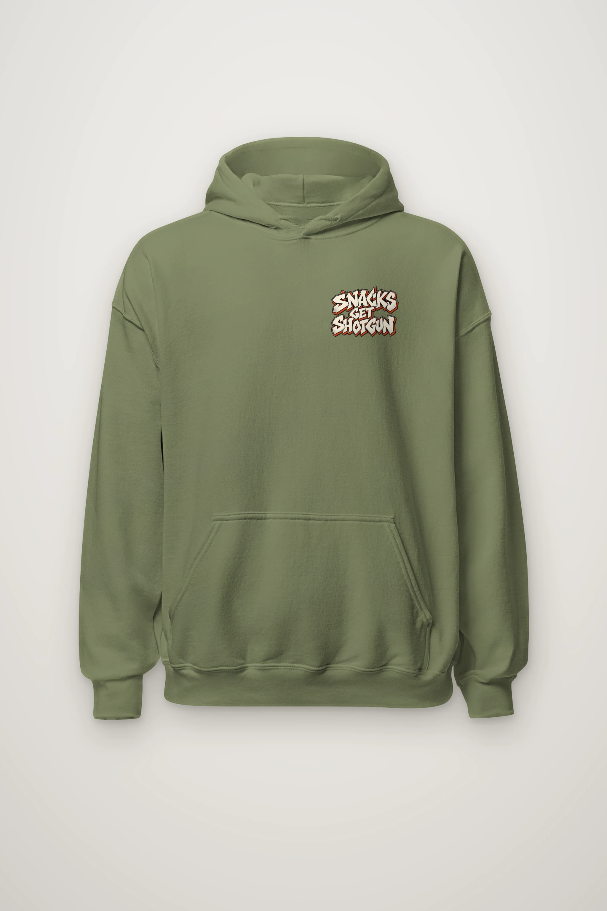 "Snacks Get Shotgun" Heavy Blend Unisex Pullover Hoodie