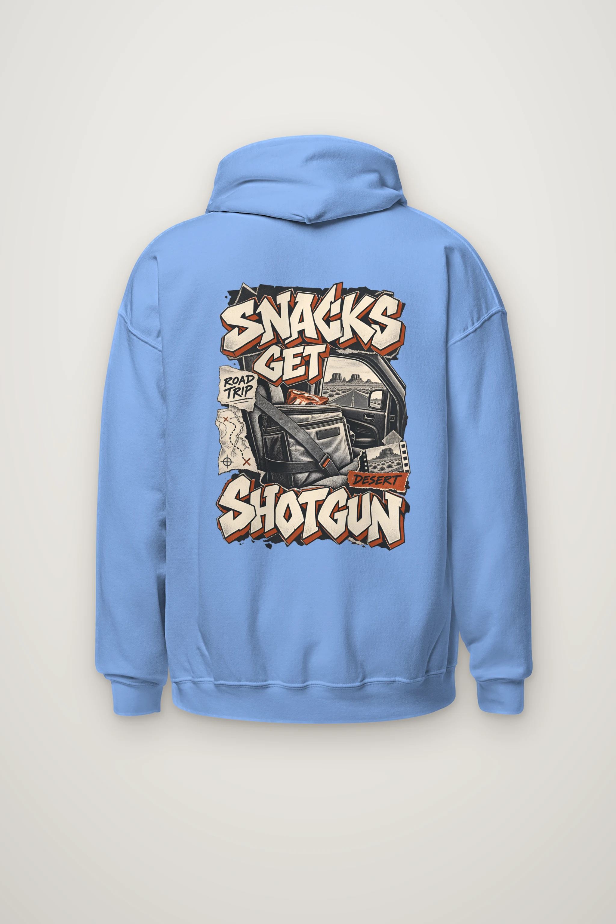 "Snacks Get Shotgun" Heavy Blend Unisex Pullover Hoodie
