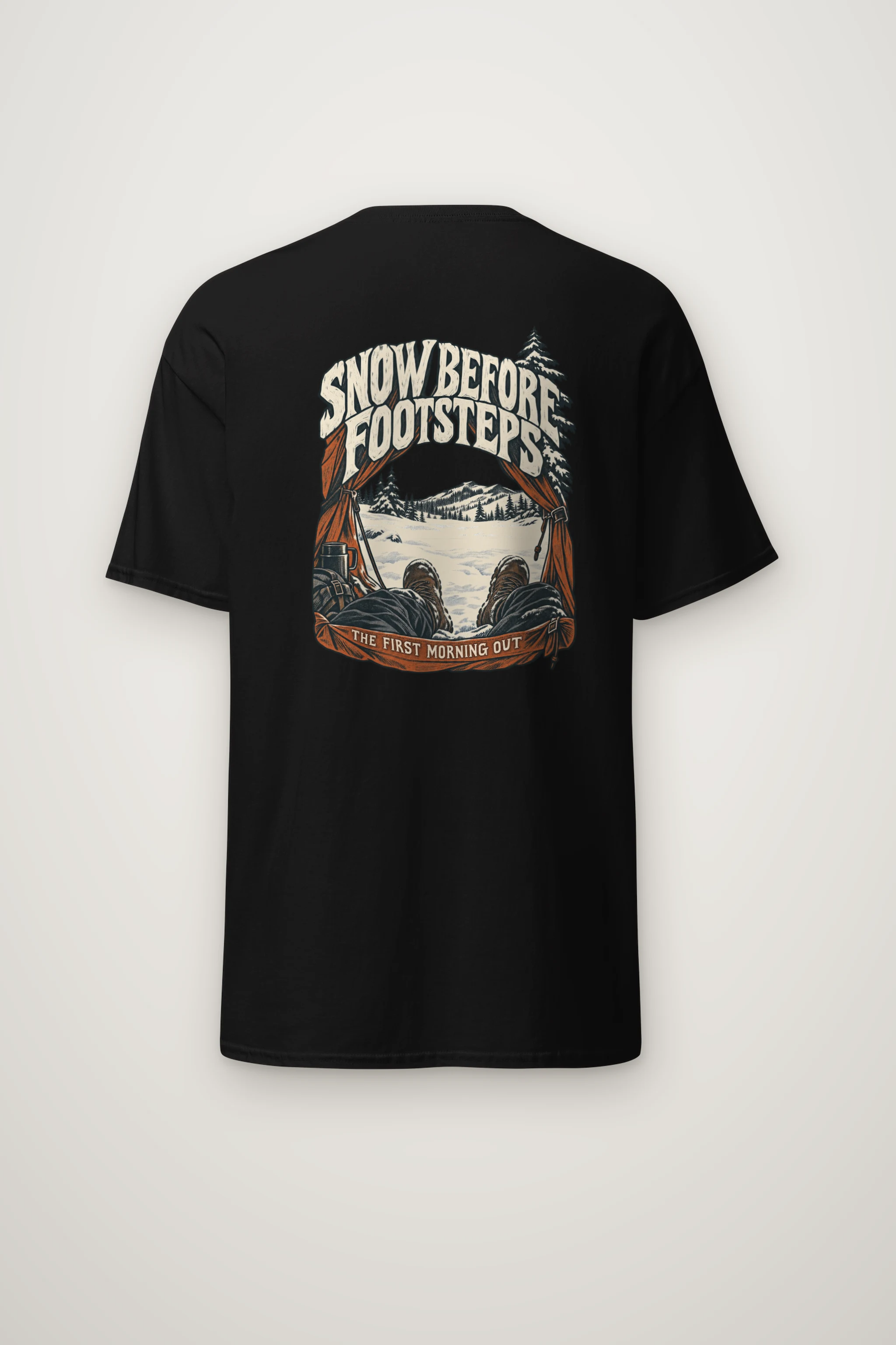 "Snow Before Footsteps" Heavyweight Unisex Crewneck T-shirt