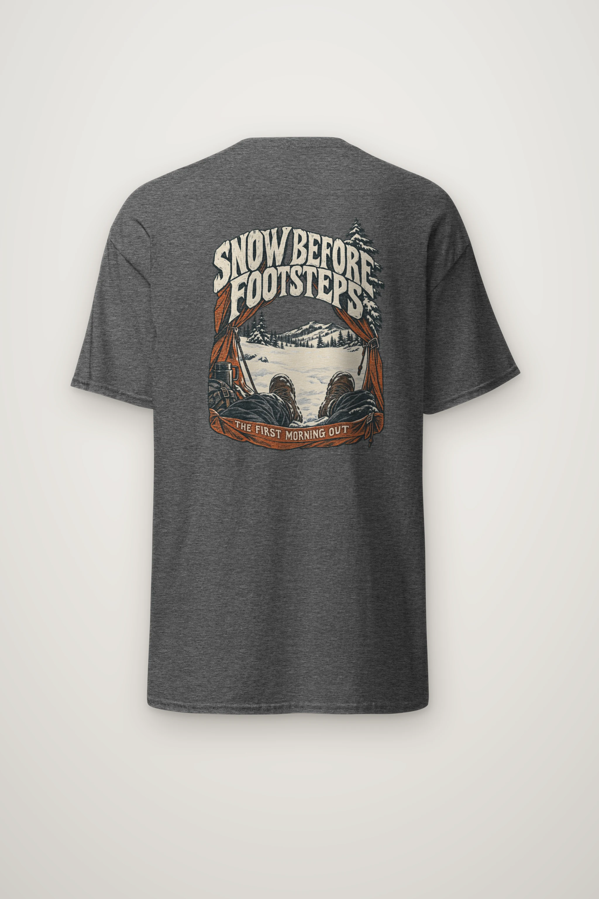 "Snow Before Footsteps" Heavyweight Unisex Crewneck T-shirt