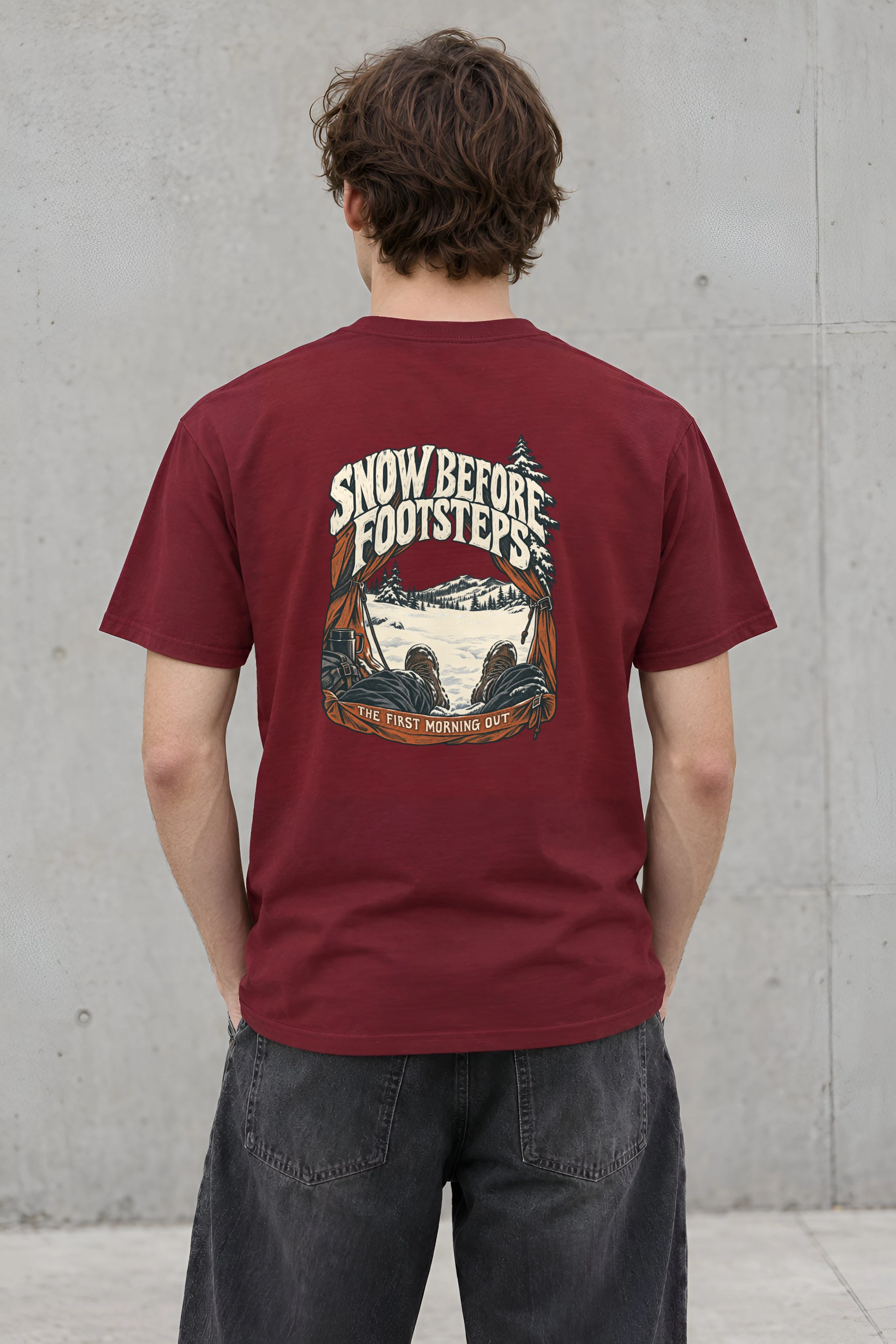 "Snow Before Footsteps" Heavyweight Unisex Crewneck T-shirt