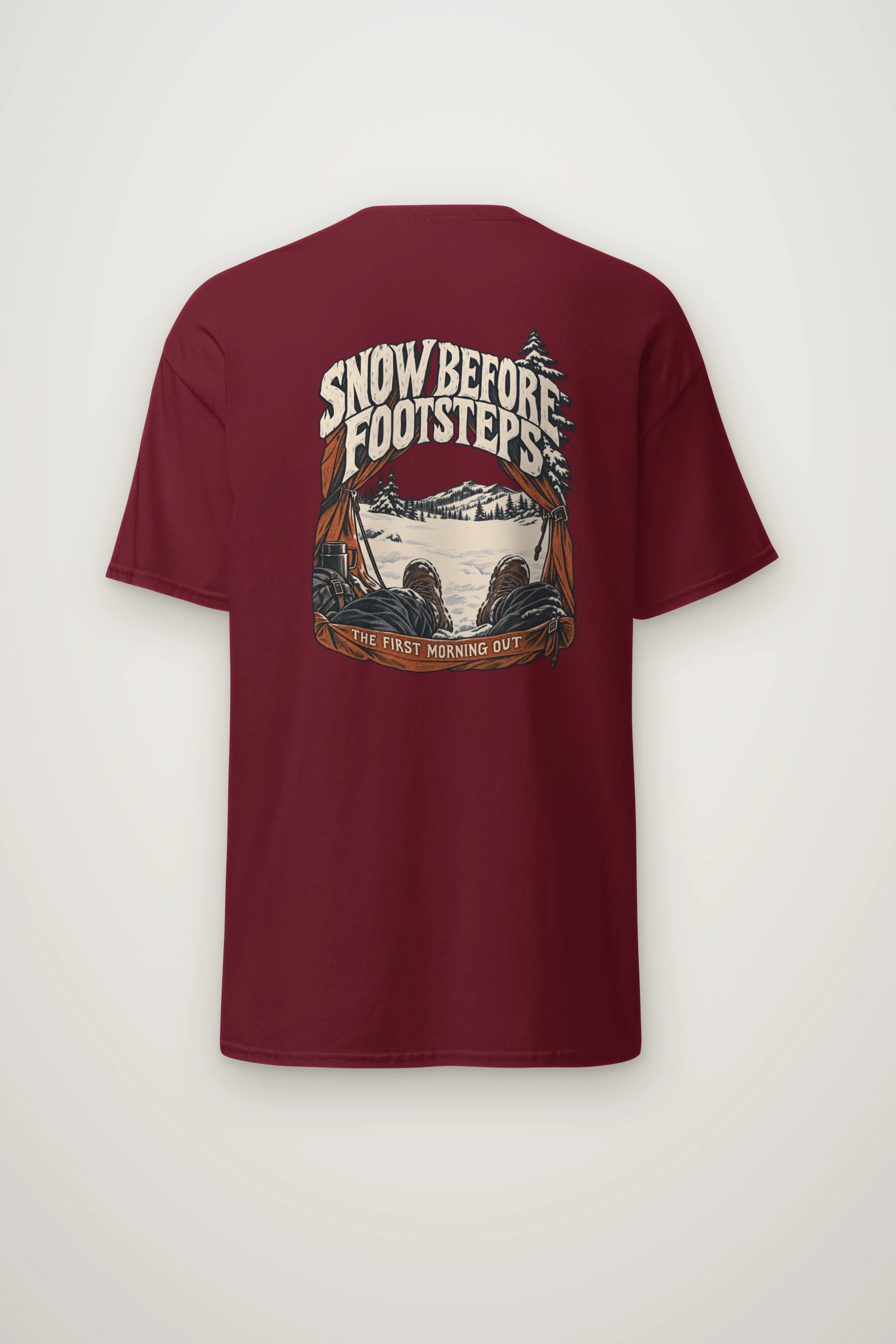 "Snow Before Footsteps" Heavyweight Unisex Crewneck T-shirt