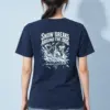 "Snow Breaks Around the Dog" Heavyweight Unisex Crewneck T-shirt