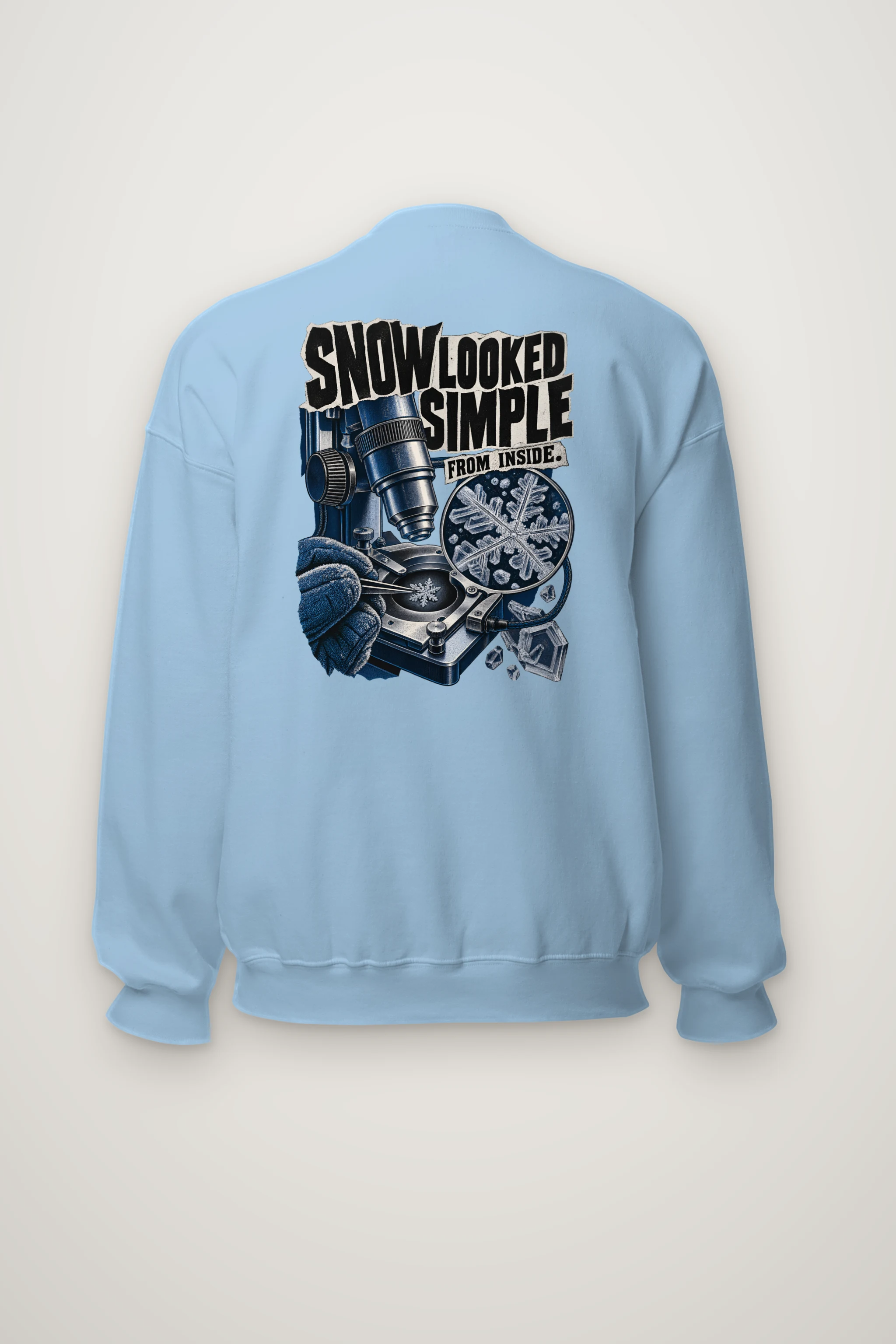 "Snow Looked Simple From Inside" Heavy Blend Unisex Crewneck Sweatshirt
