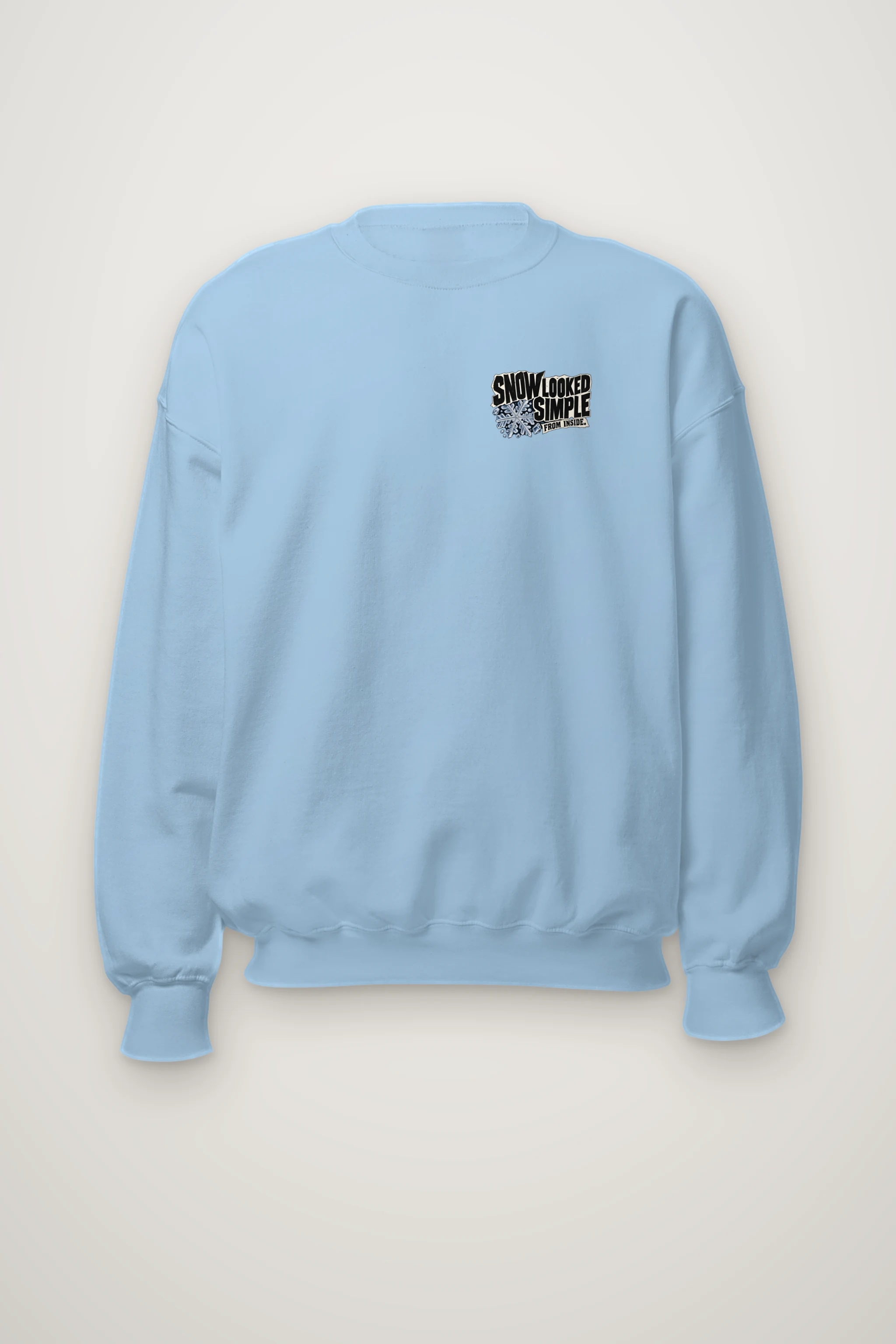 "Snow Looked Simple From Inside" Heavy Blend Unisex Crewneck Sweatshirt