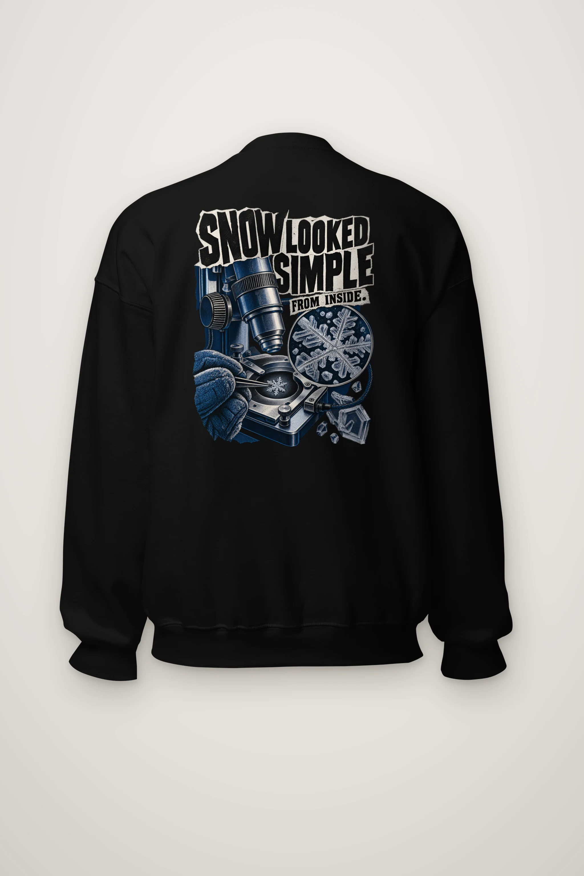 "Snow Looked Simple From Inside" Heavy Blend Unisex Crewneck Sweatshirt