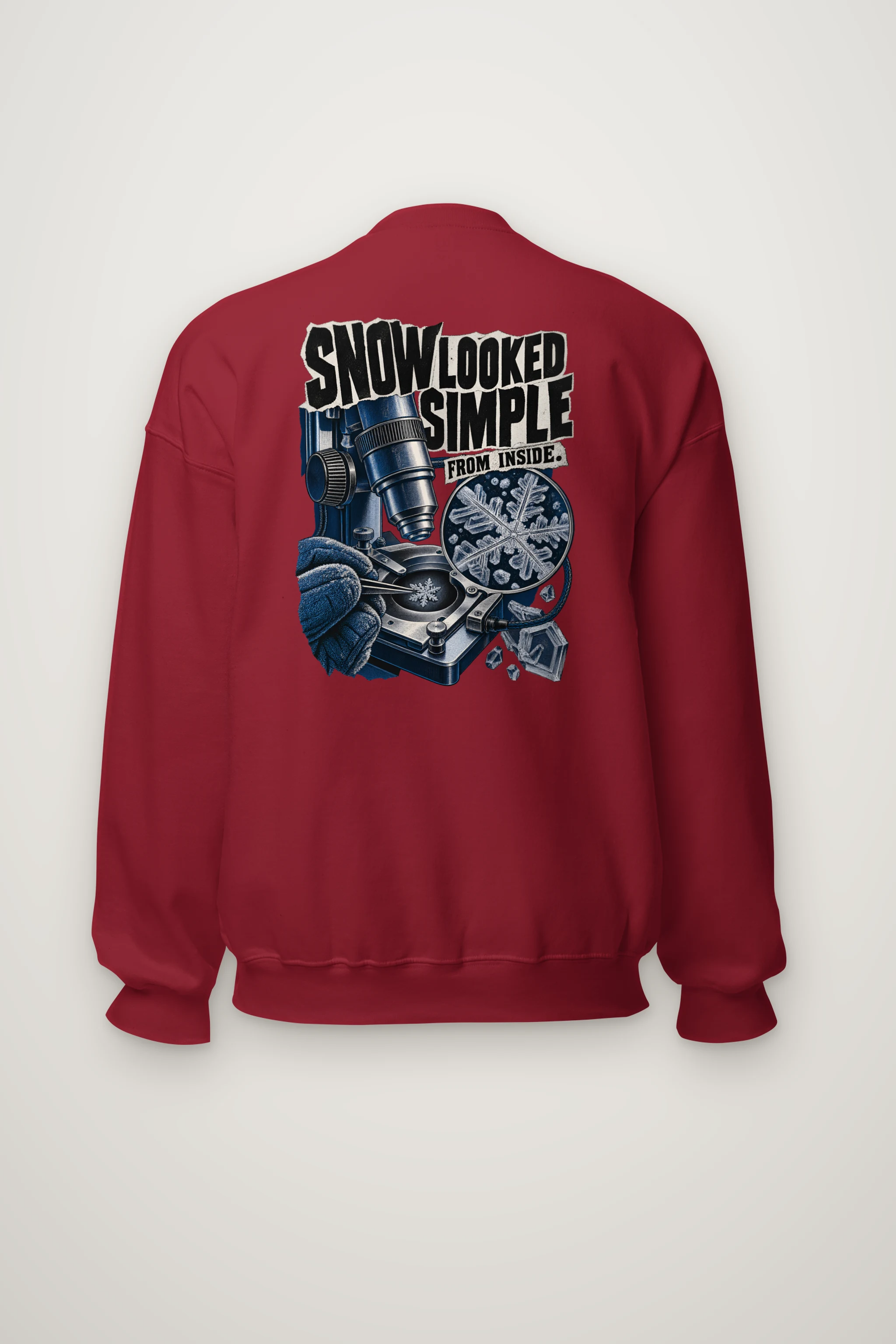 "Snow Looked Simple From Inside" Heavy Blend Unisex Crewneck Sweatshirt