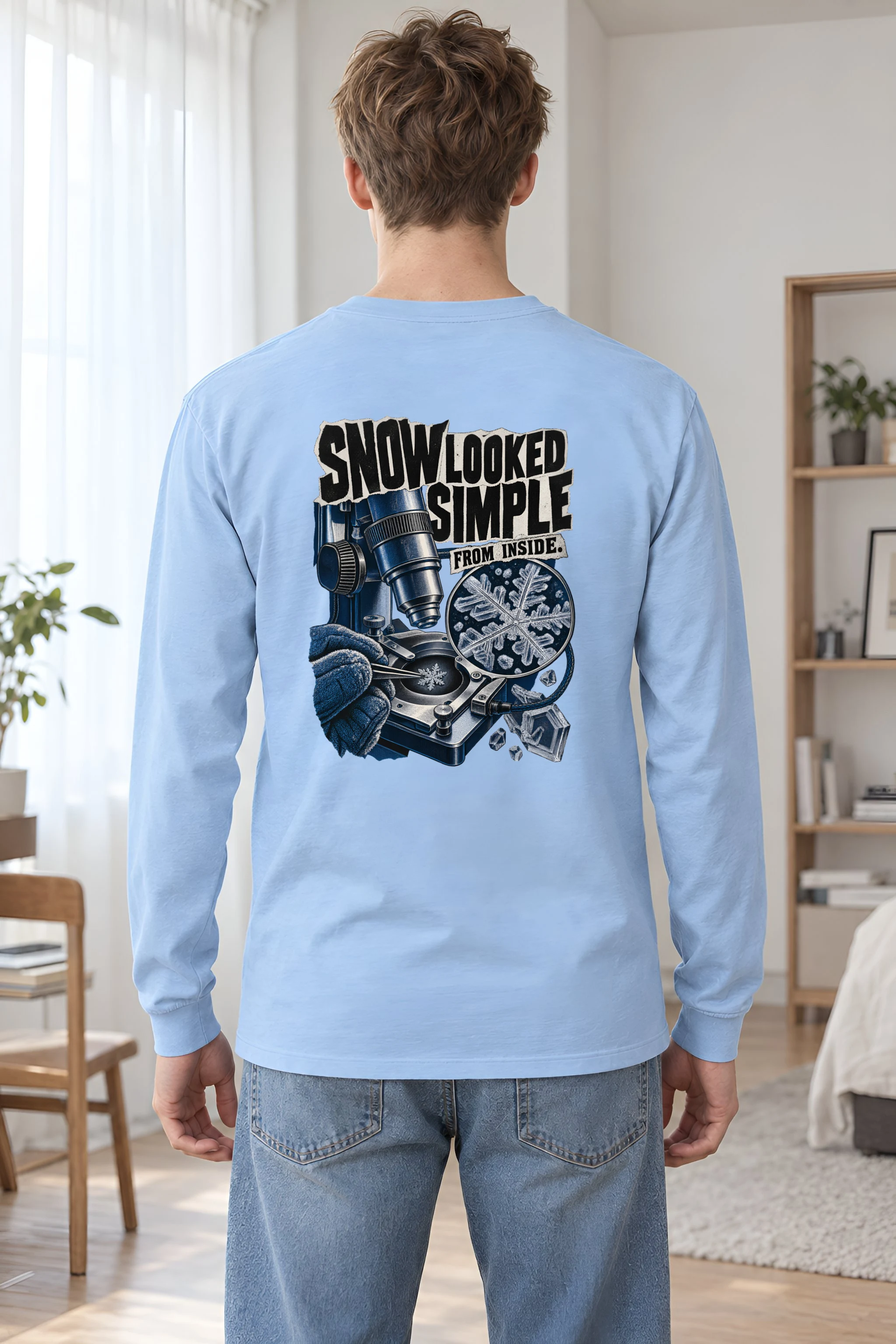 "Snow Looked Simple From Inside" Unisex Longsleeve T-shirt