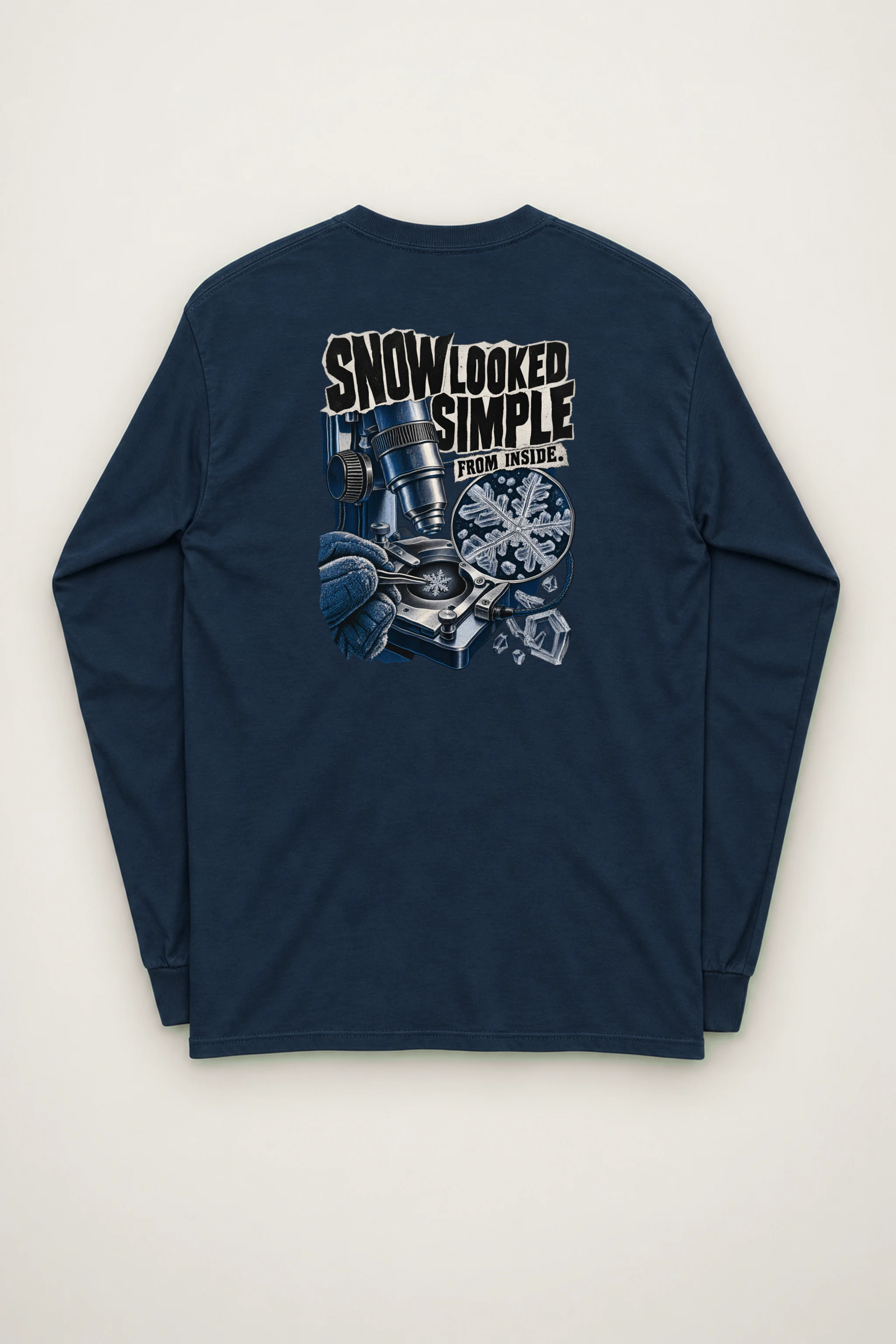 "Snow Looked Simple From Inside" Unisex Longsleeve T-shirt
