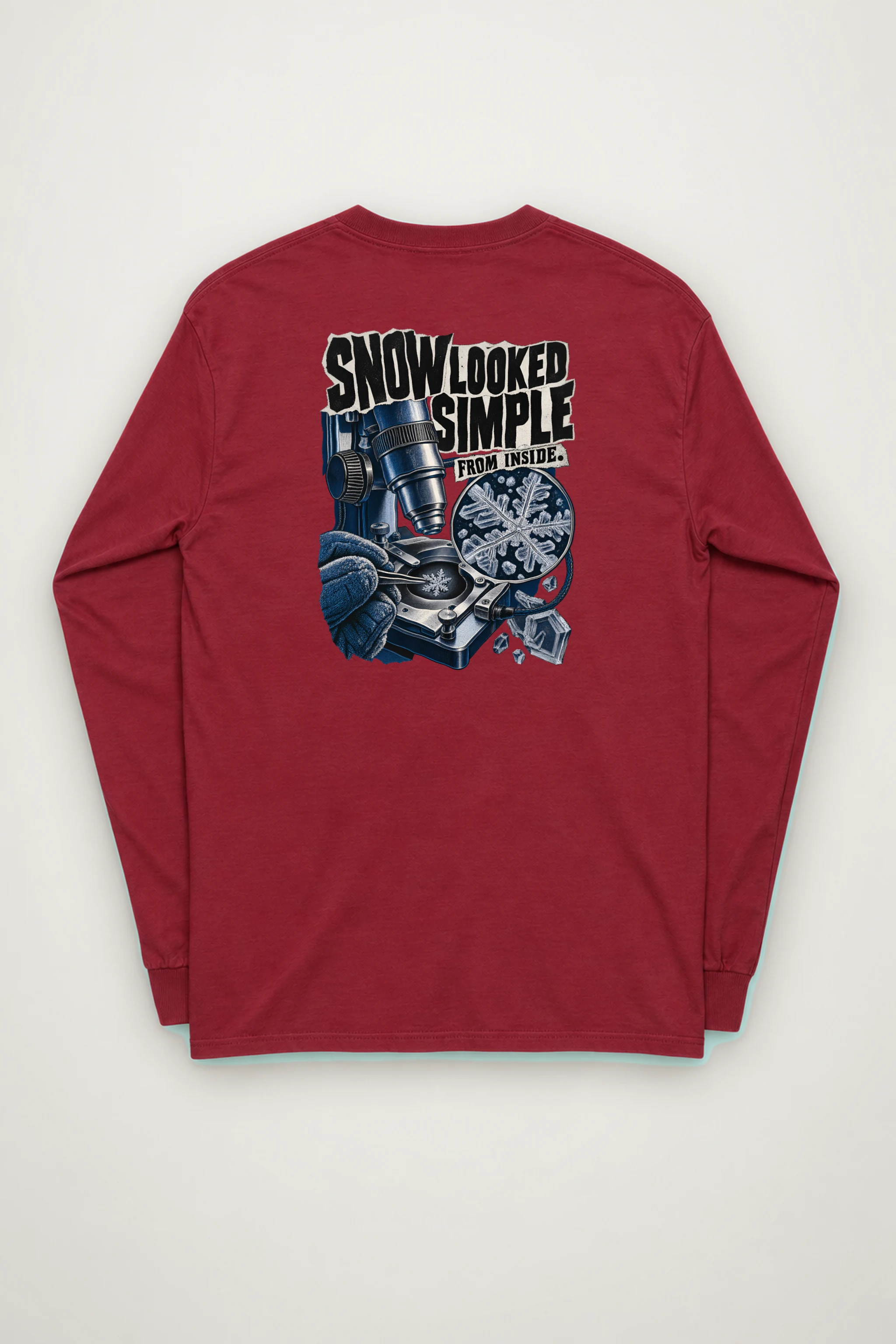 "Snow Looked Simple From Inside" Unisex Longsleeve T-shirt