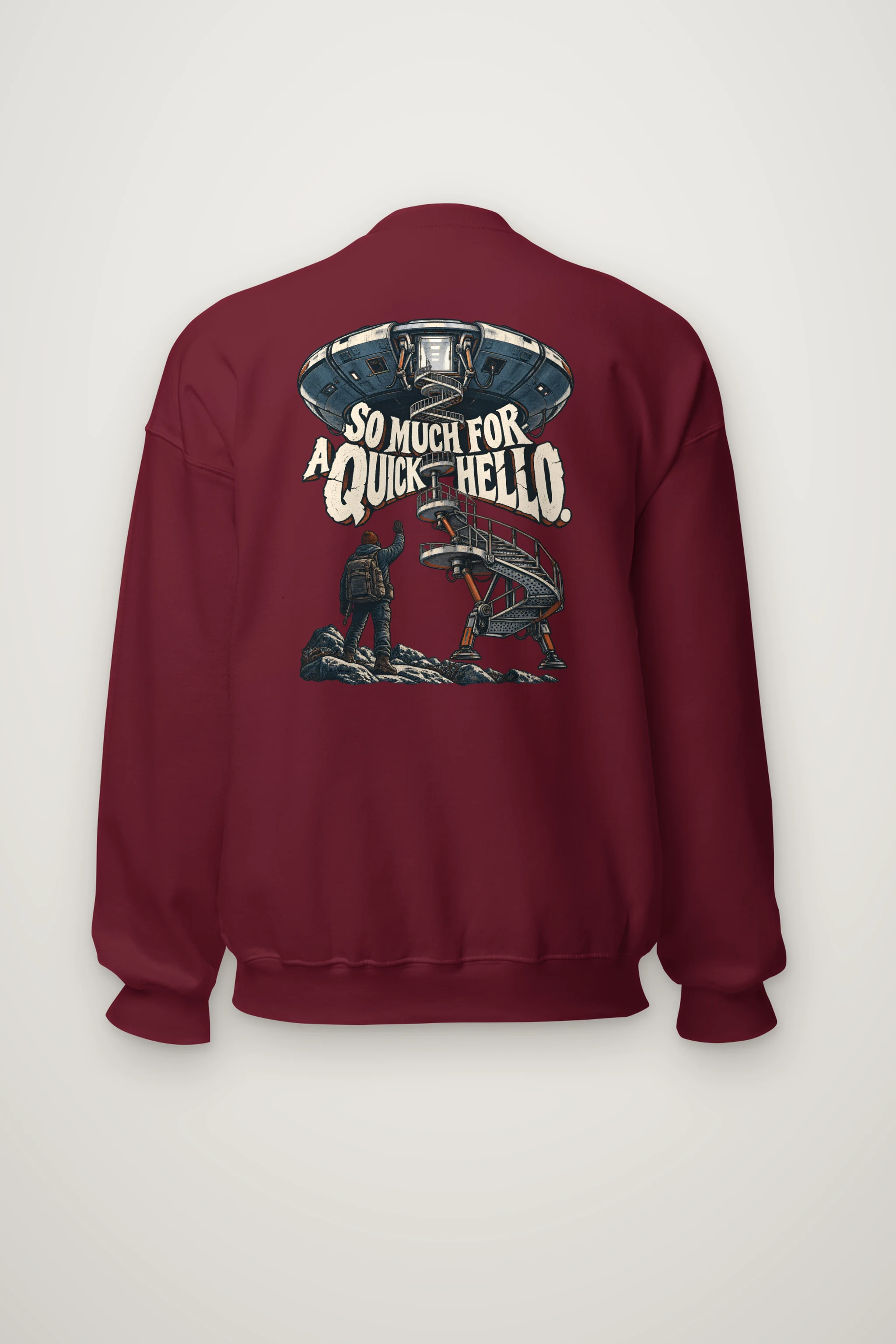 "So Much for a Quick Hello" Heavy Blend Unisex Crewneck Sweatshirt