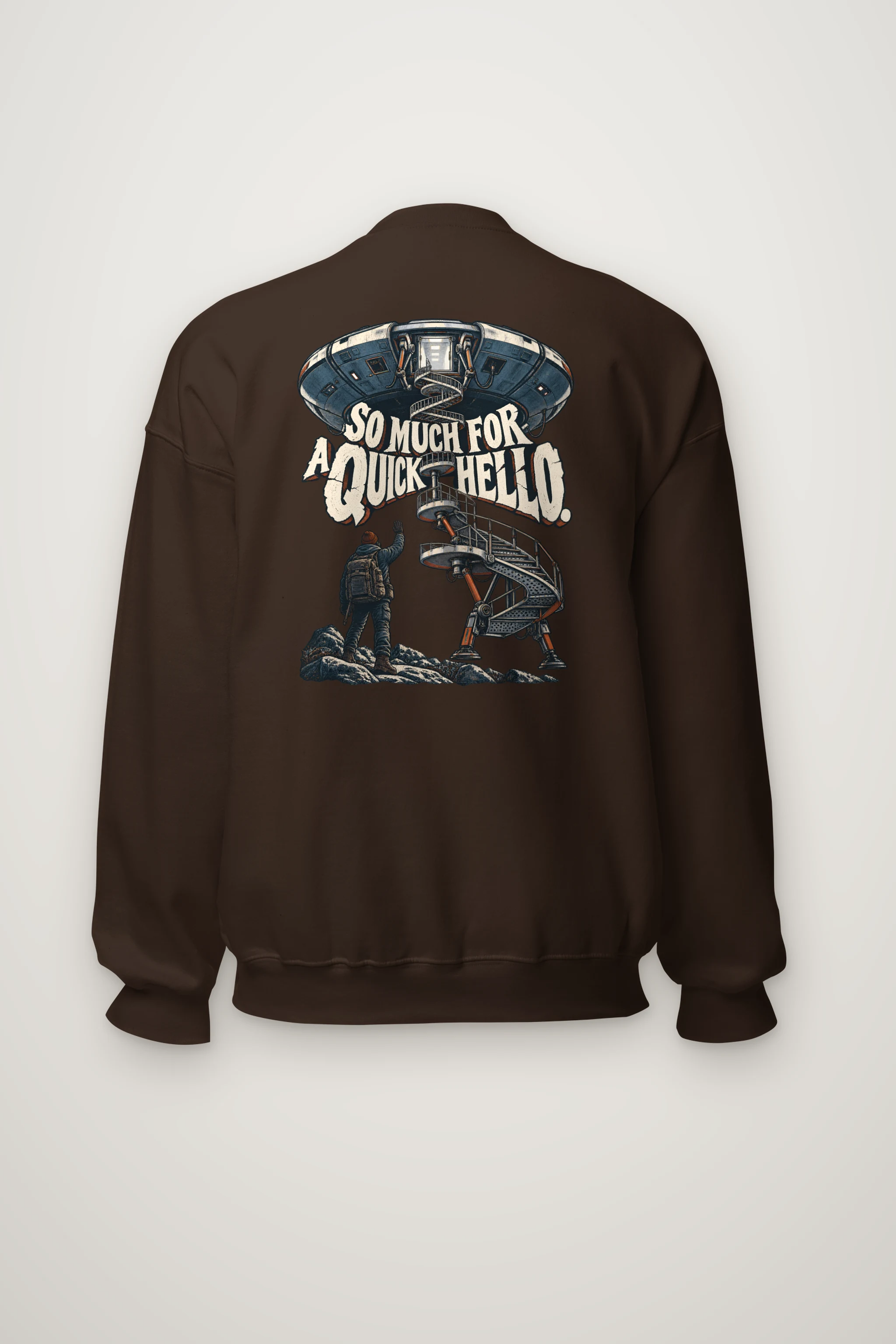 "So Much for a Quick Hello" Heavy Blend Unisex Crewneck Sweatshirt