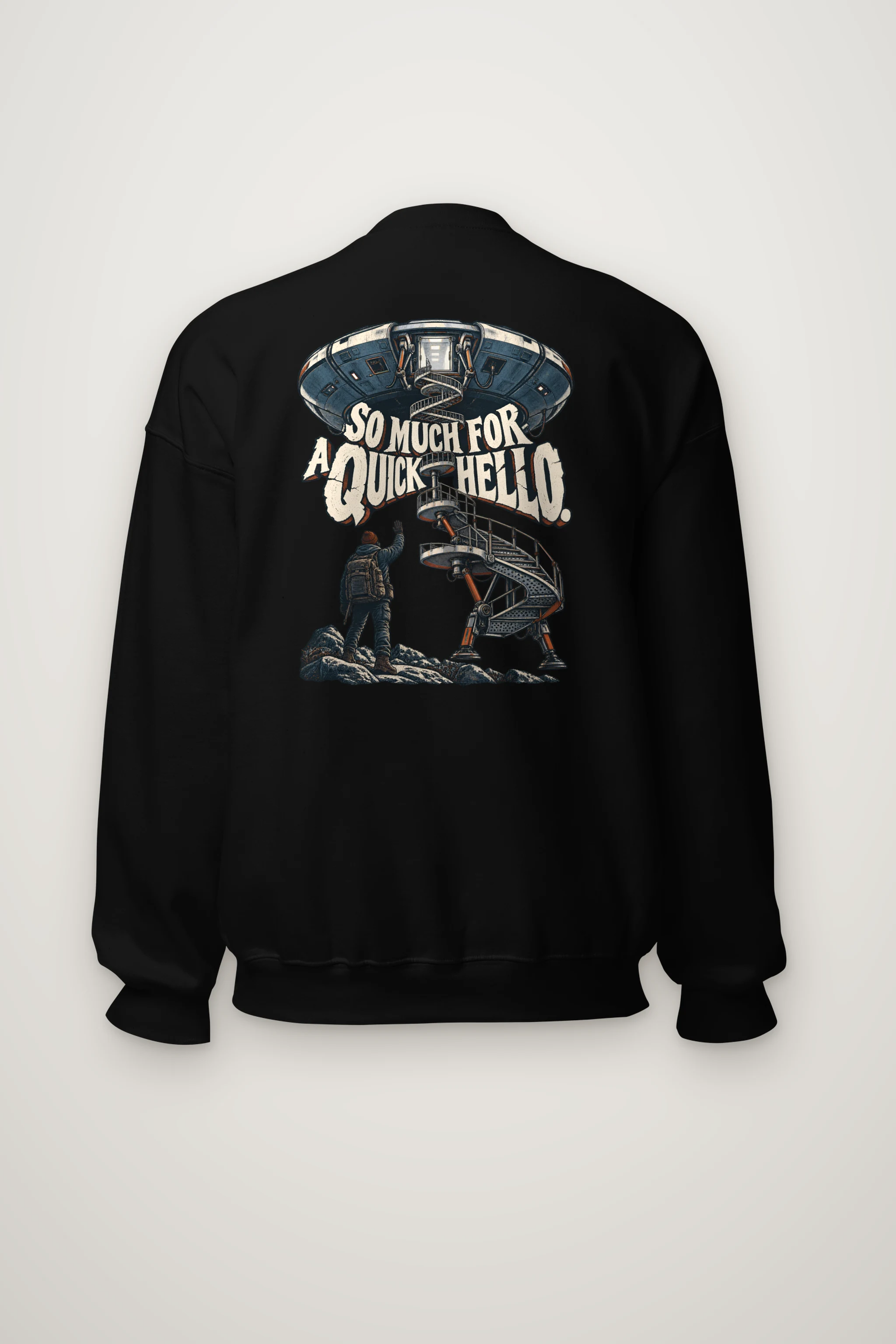 "So Much for a Quick Hello" Heavy Blend Unisex Crewneck Sweatshirt