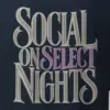 "Social on Select Nights" Heavyweight Unisex Crewneck T-shirt